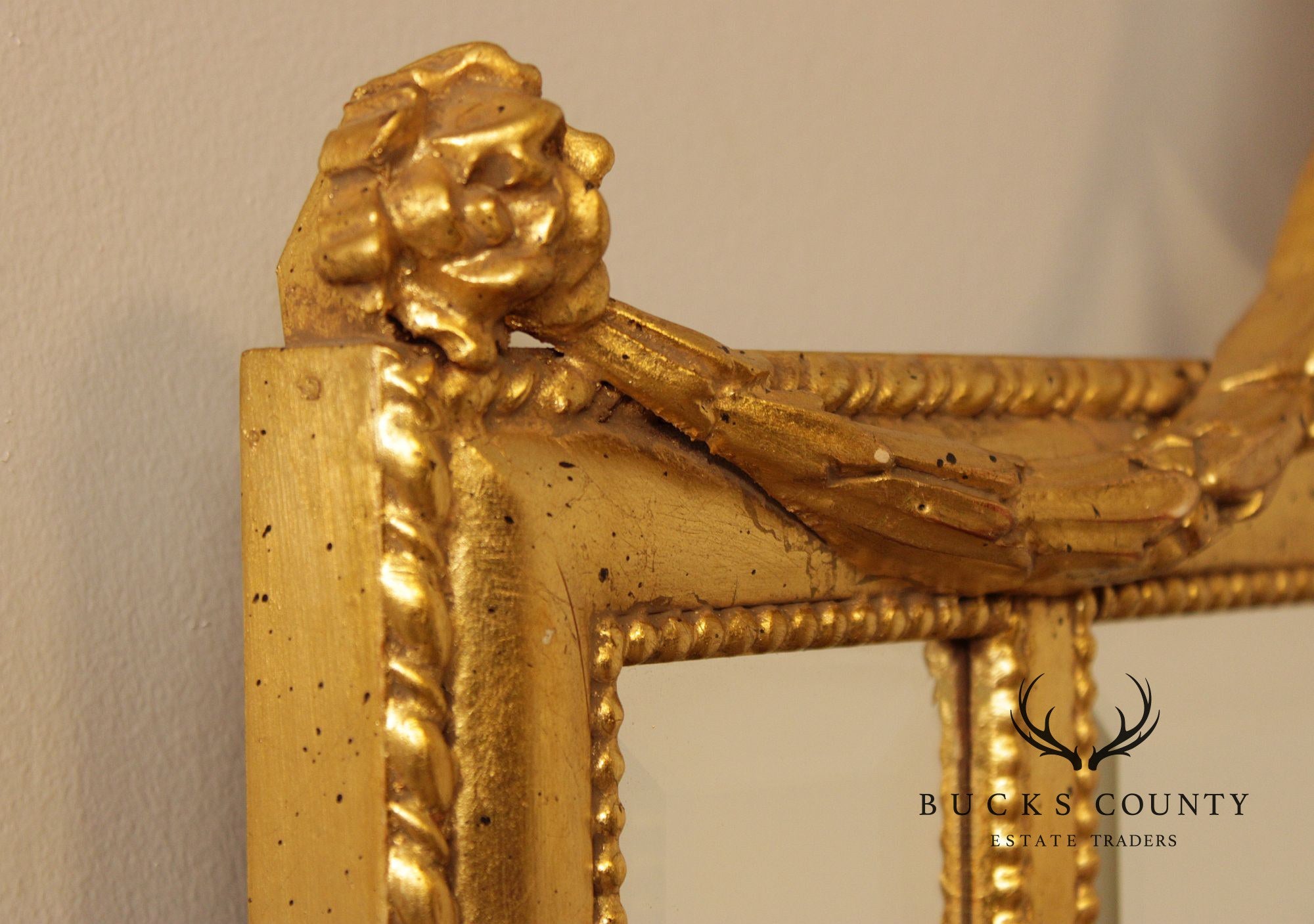 Ethan Allen Georgian Style Giltwood Mirror