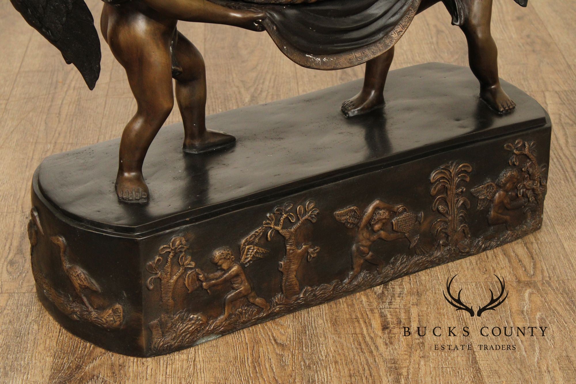 Italian Renaissance Style Bronze Cherub Table Base