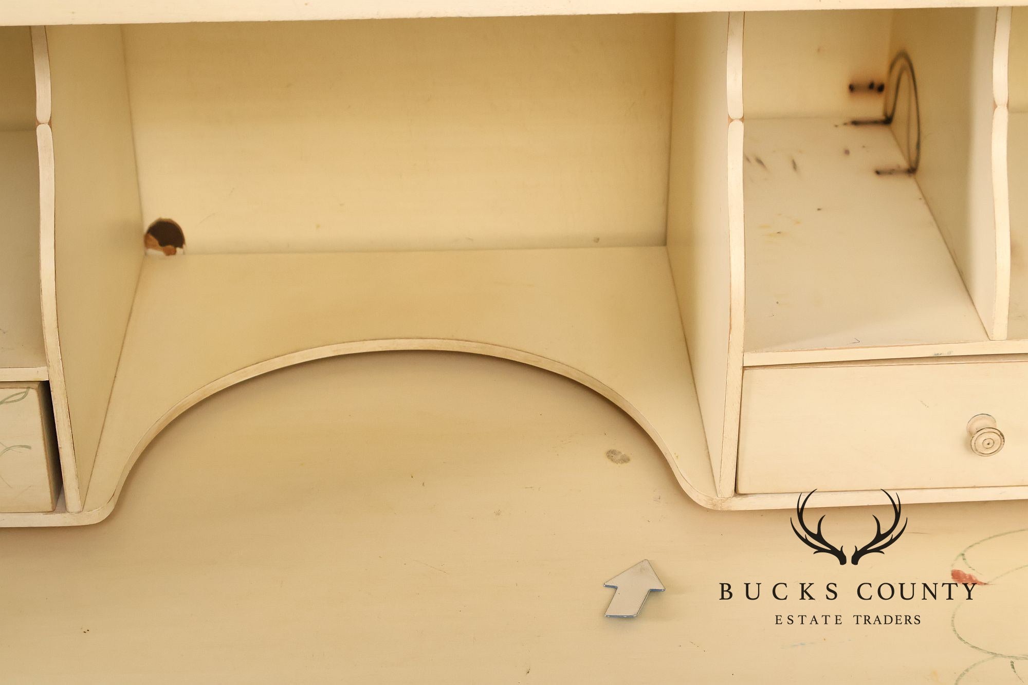 Ethan Allen Country French Painted Secretary Desk