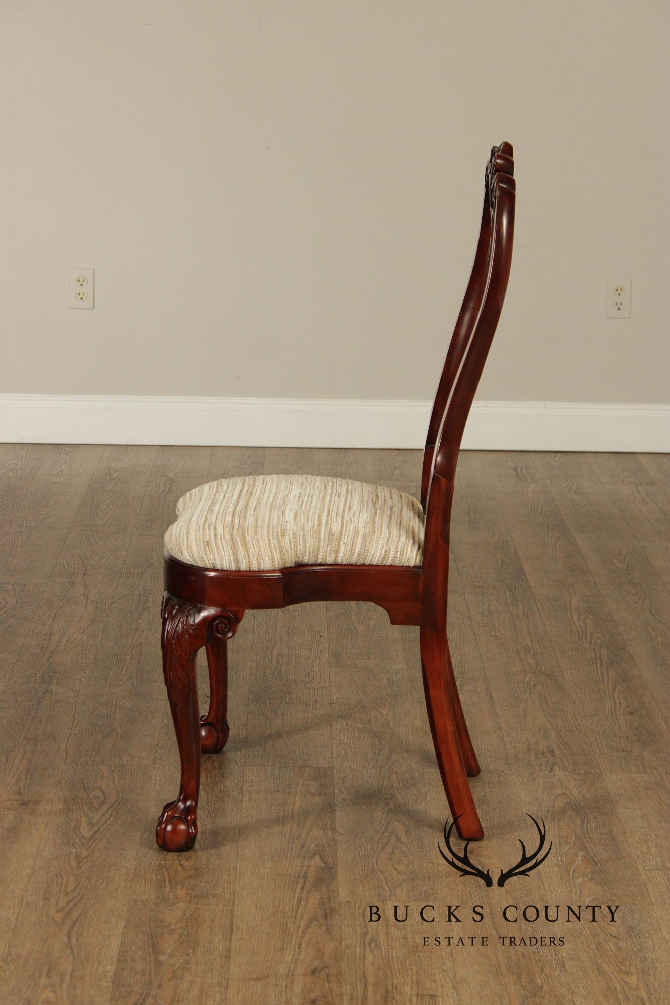 Kindel Winterthur Collection Set Of Six Carved Dining Chairs