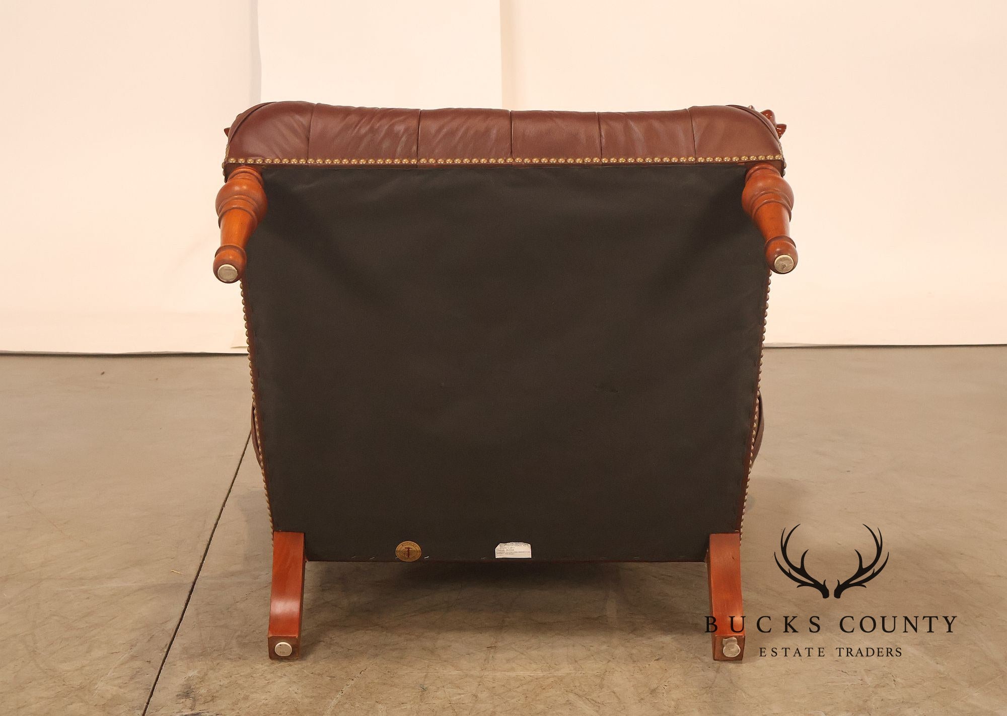 Stickley Tufted Leather 'Leopold' Armchair