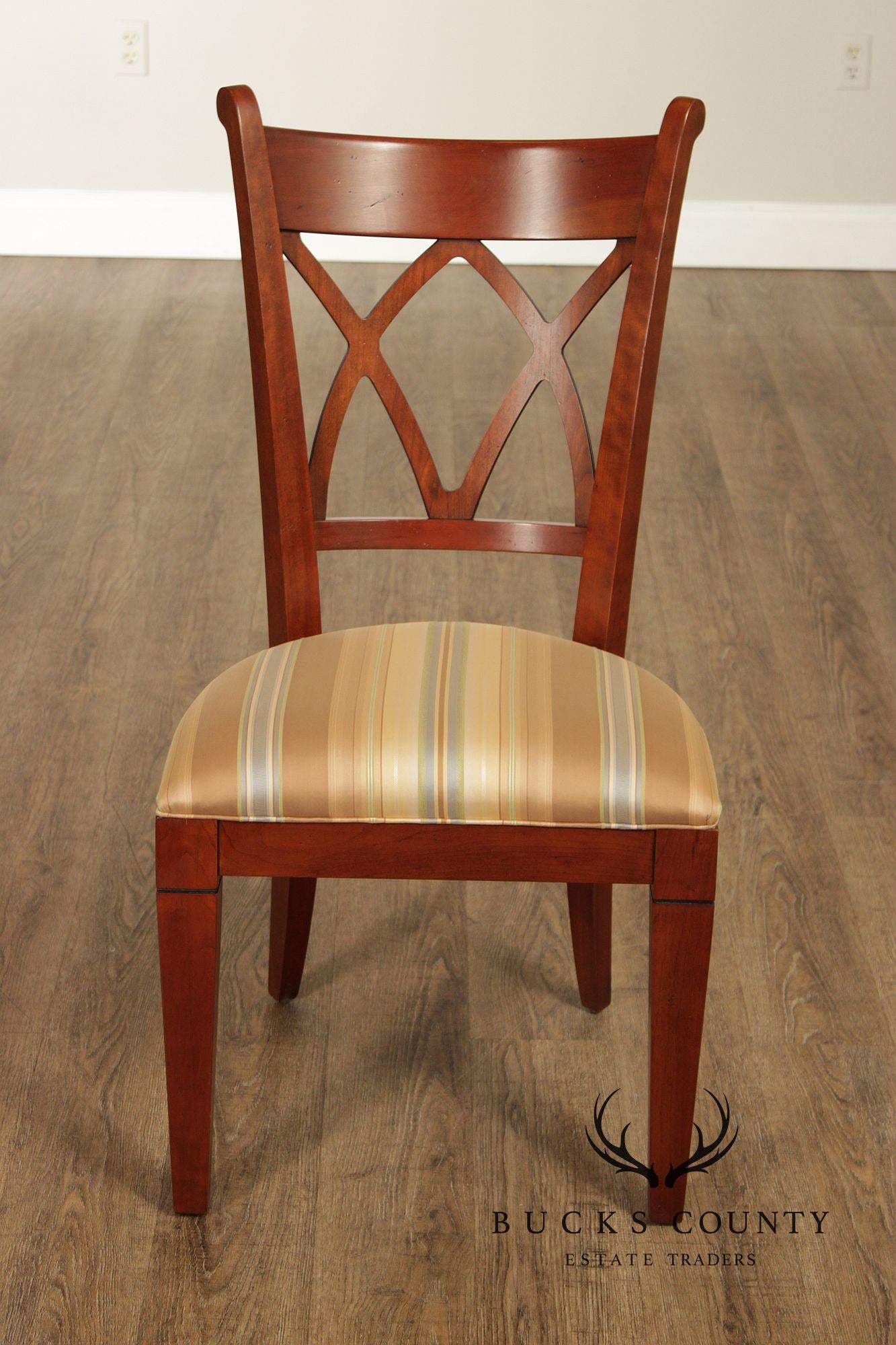 Harden Regency Style Set of Eight Cherry Dining Chairs
