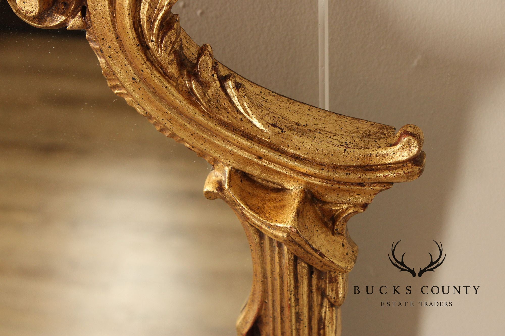 LaBarge Italian Pair of Carved Giltwood Wall Mirrors