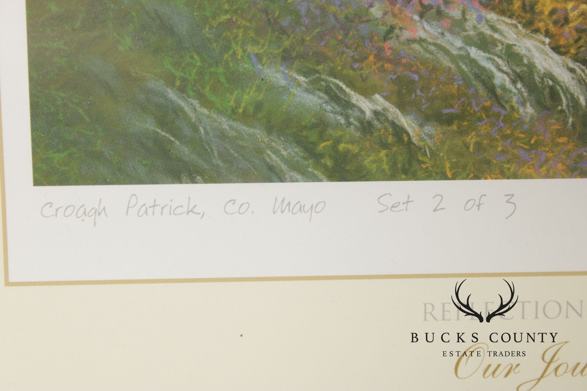 Philip Gray Impressionist Style LandHand Signed Print, 'Croagh Patrick, Co. Mayo'