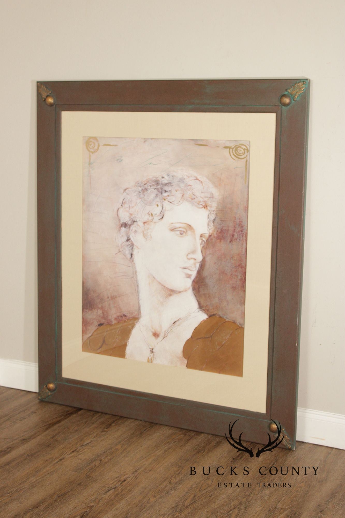 Crishawn Custom Framed Framed Art Print, 'Grecian I'