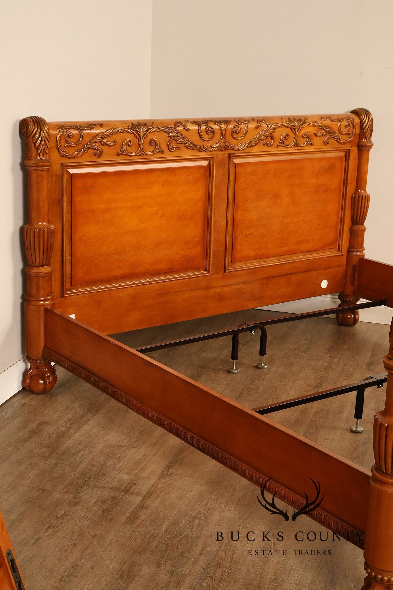 Century Furniture Continental Style King Size Sleigh Bed