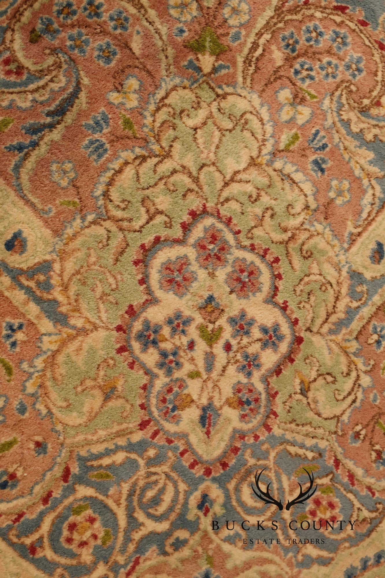 Kirmin Pattern Large Hand Tied 11' x 18' Fringed Area Rug