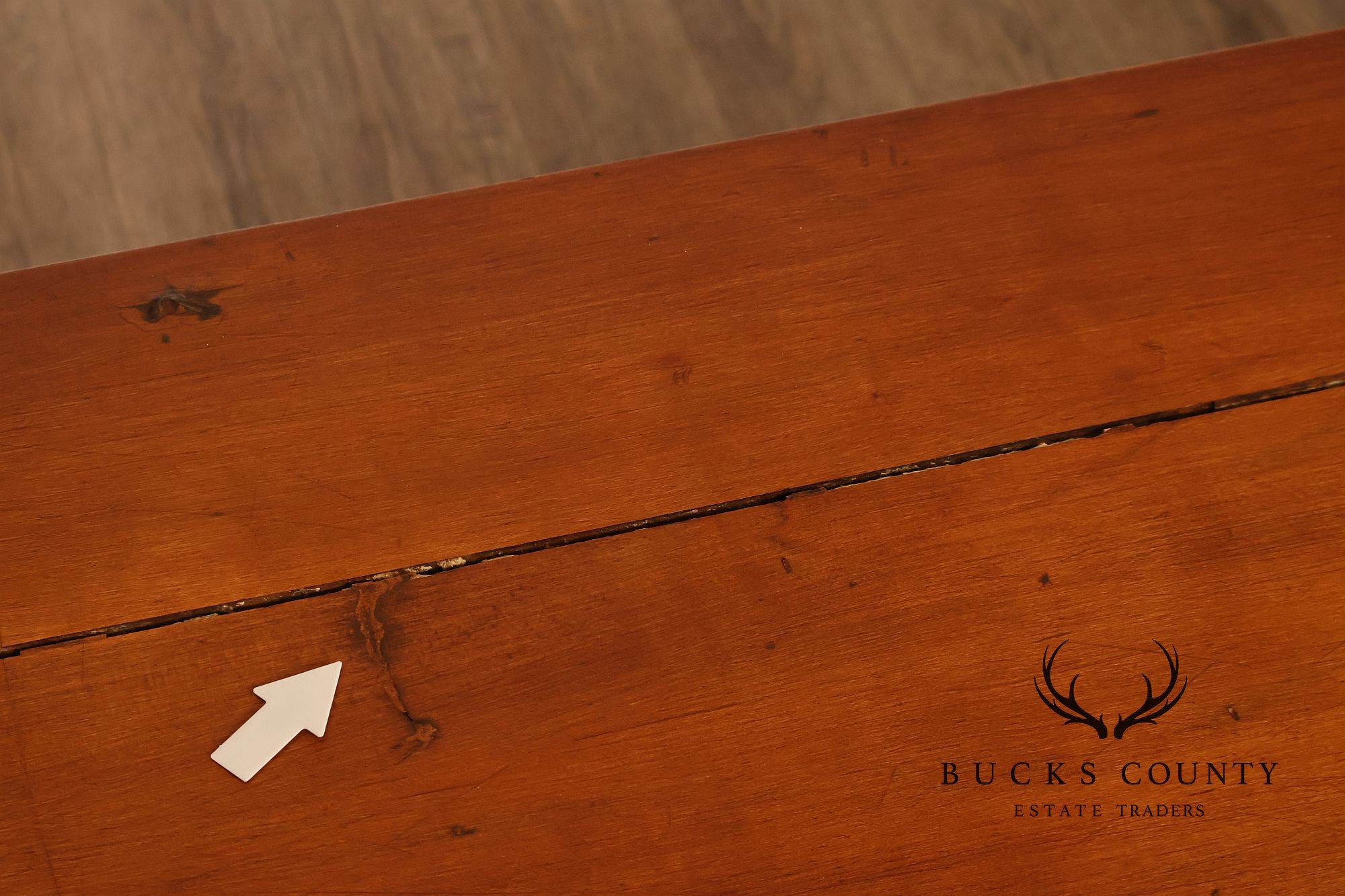 Antique American Country Birdseye Maple Blanket Chest With Lower Drawer