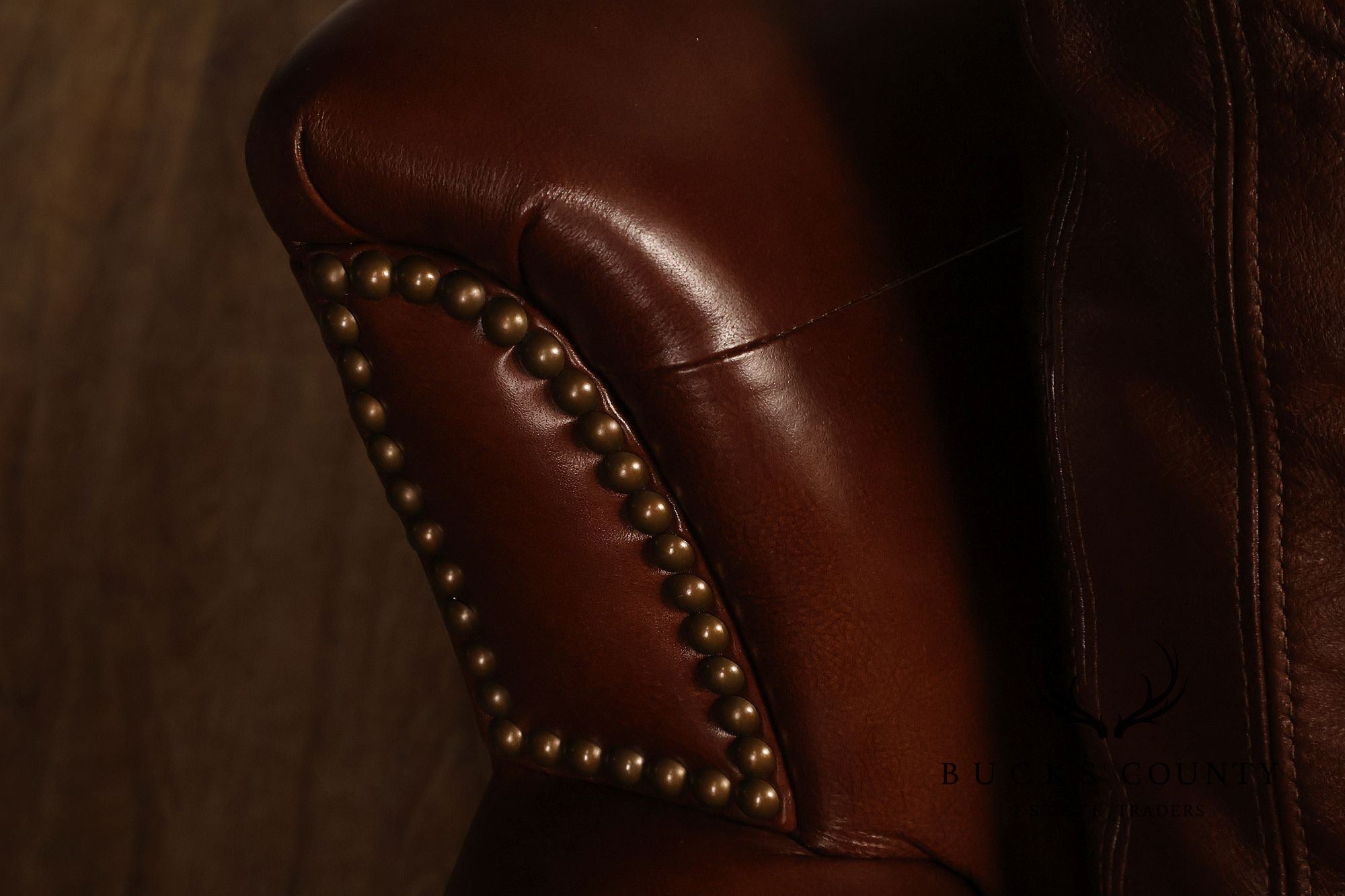 Bradington Young Richardson Stationary Leather Sofa