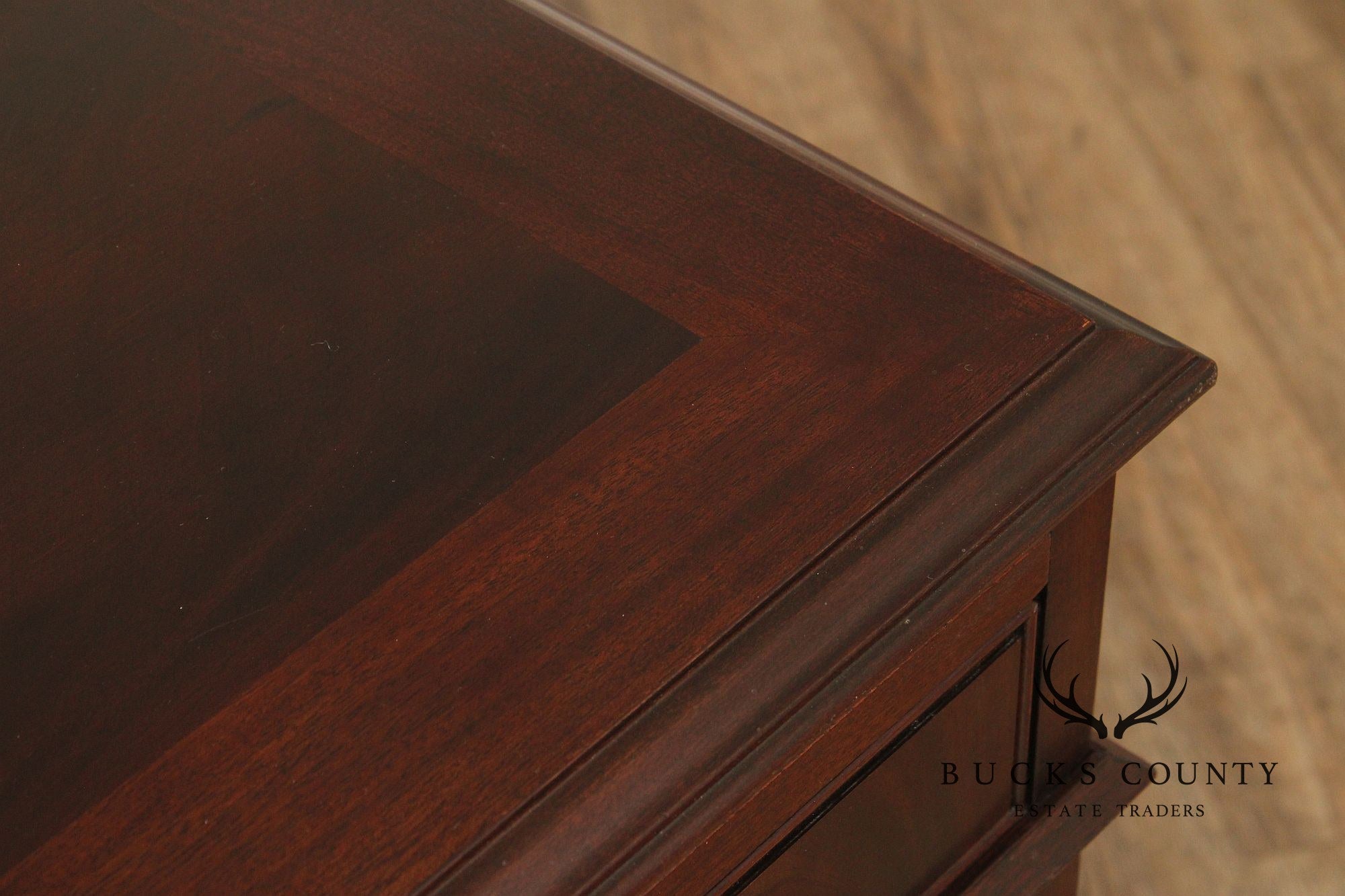 Jasper Cabinet Mahogany Pedestal Executive Desk