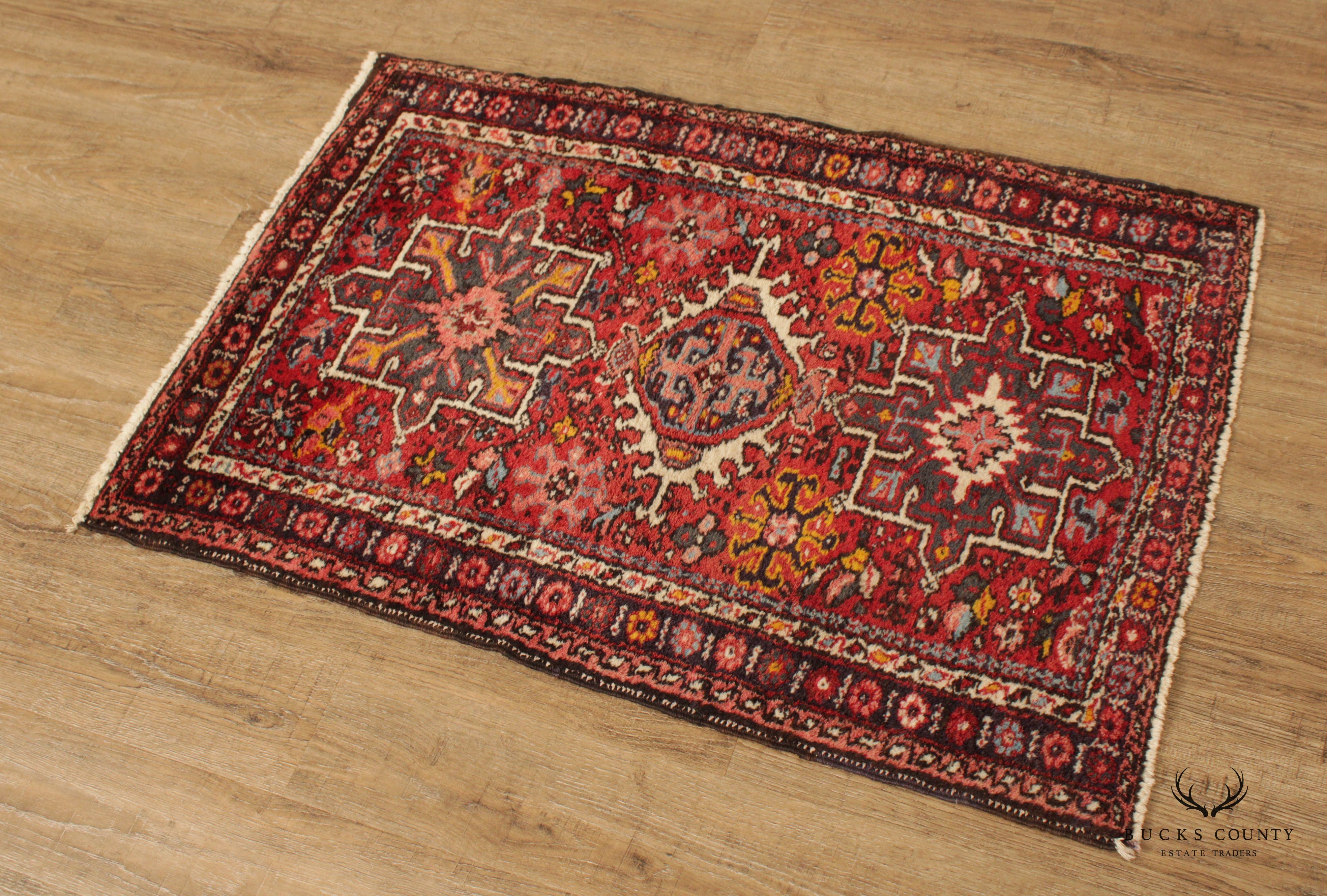 Vintage Afghan Kazak Area Rug, 4' x 2.5'