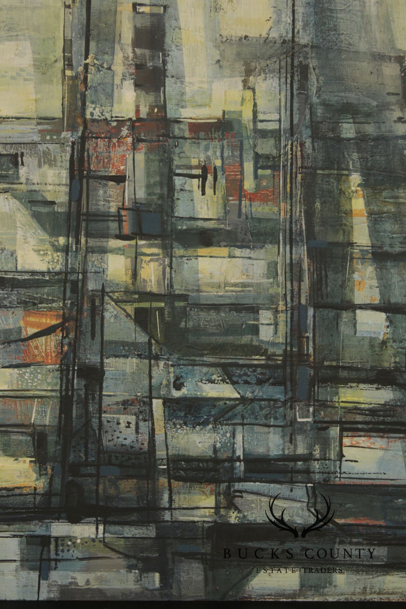 Mervyn Woodrow Modernist Oil Painting