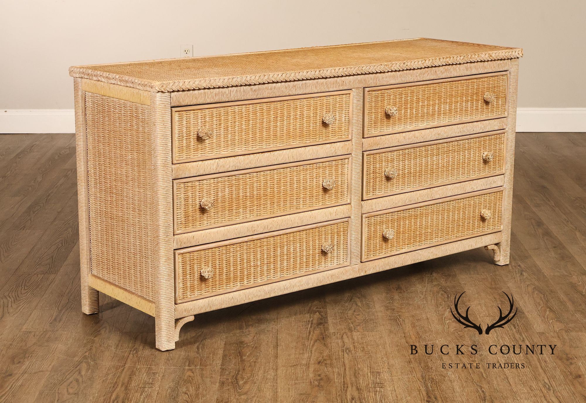 Lexington Henry Link Wicker Double Dresser