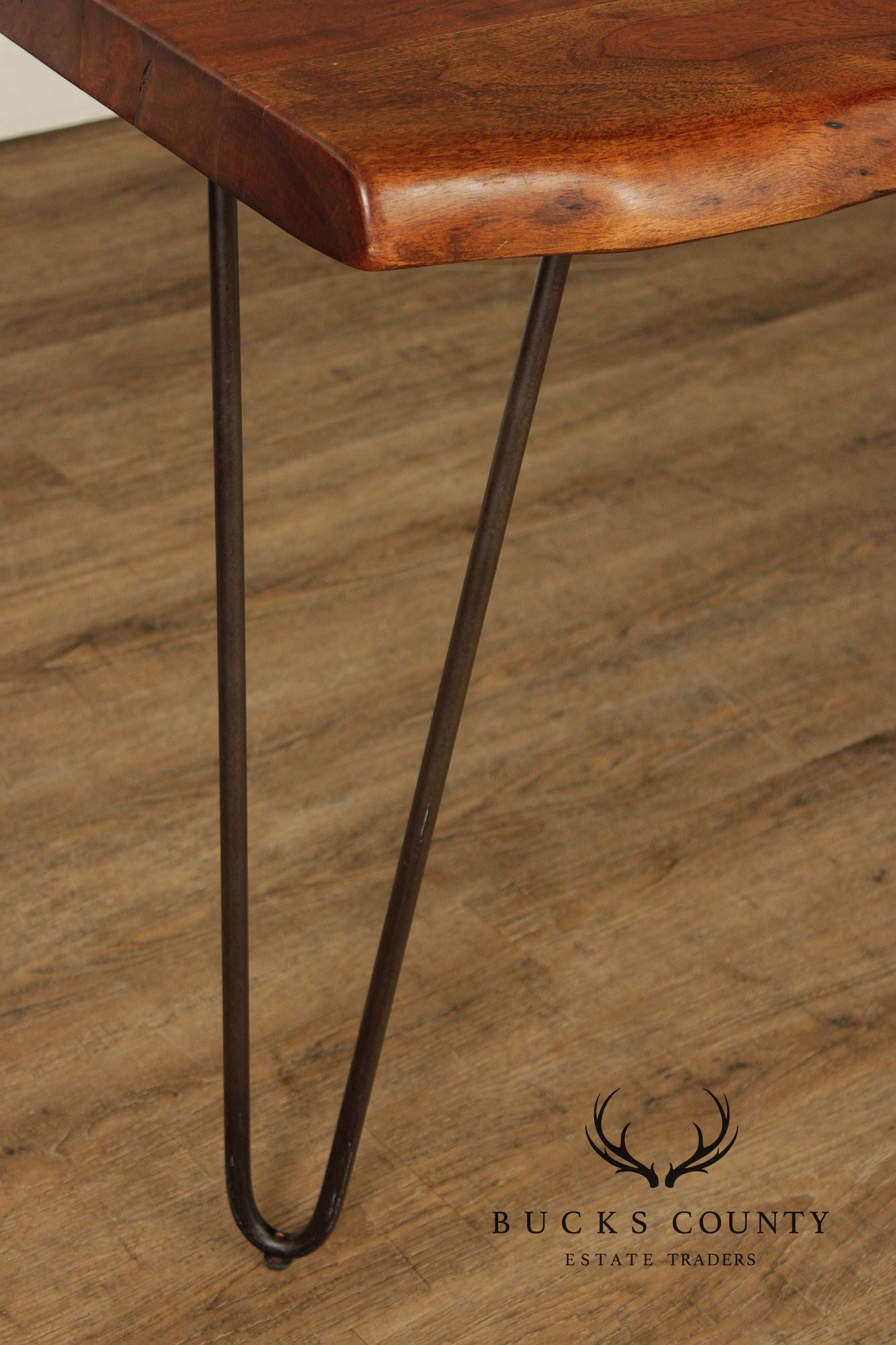 Live Edge Solid Acacia Wood Butterfly Joint Dining Table