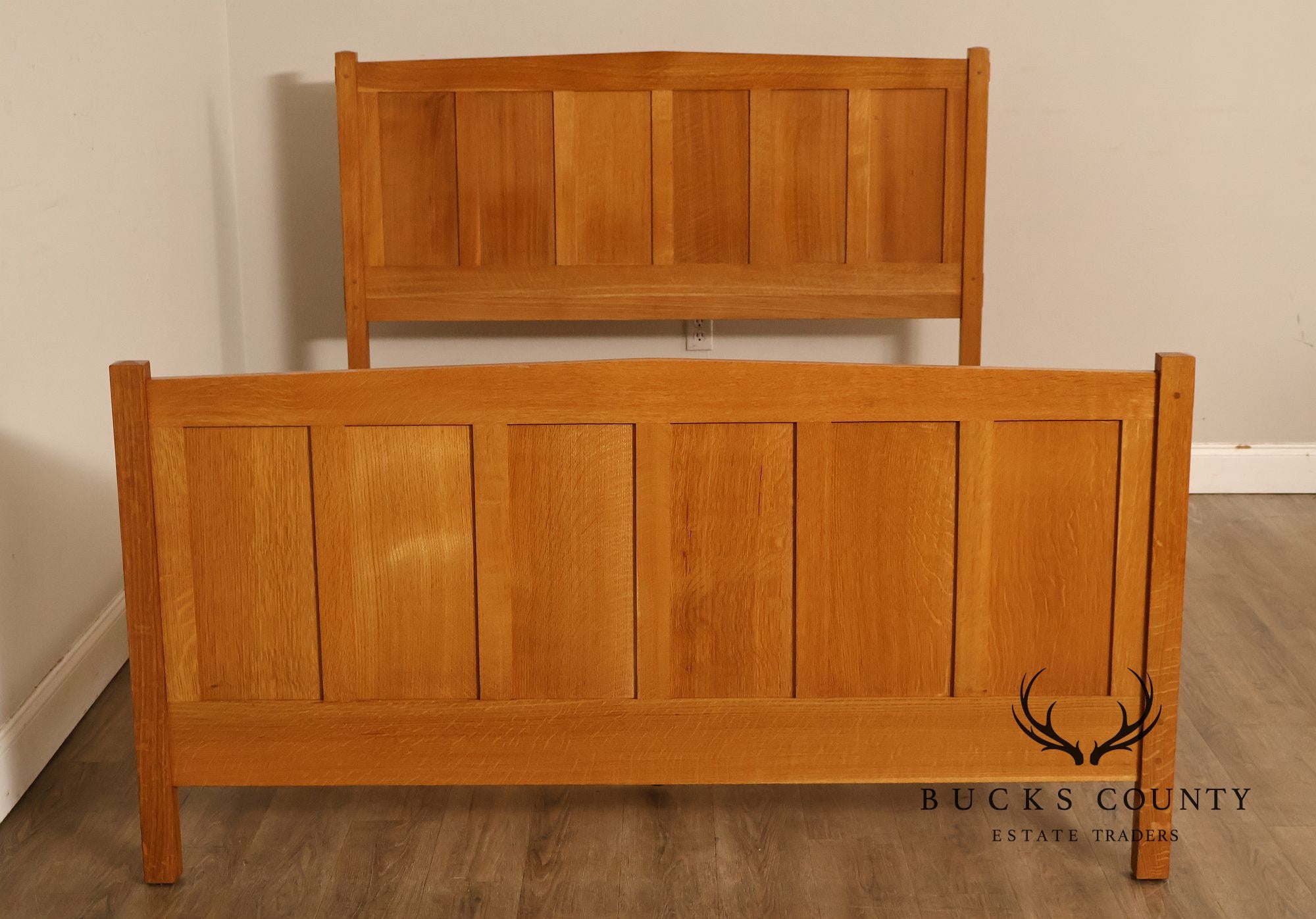 Stickley Mission Collection Oak Queen Panel Bed