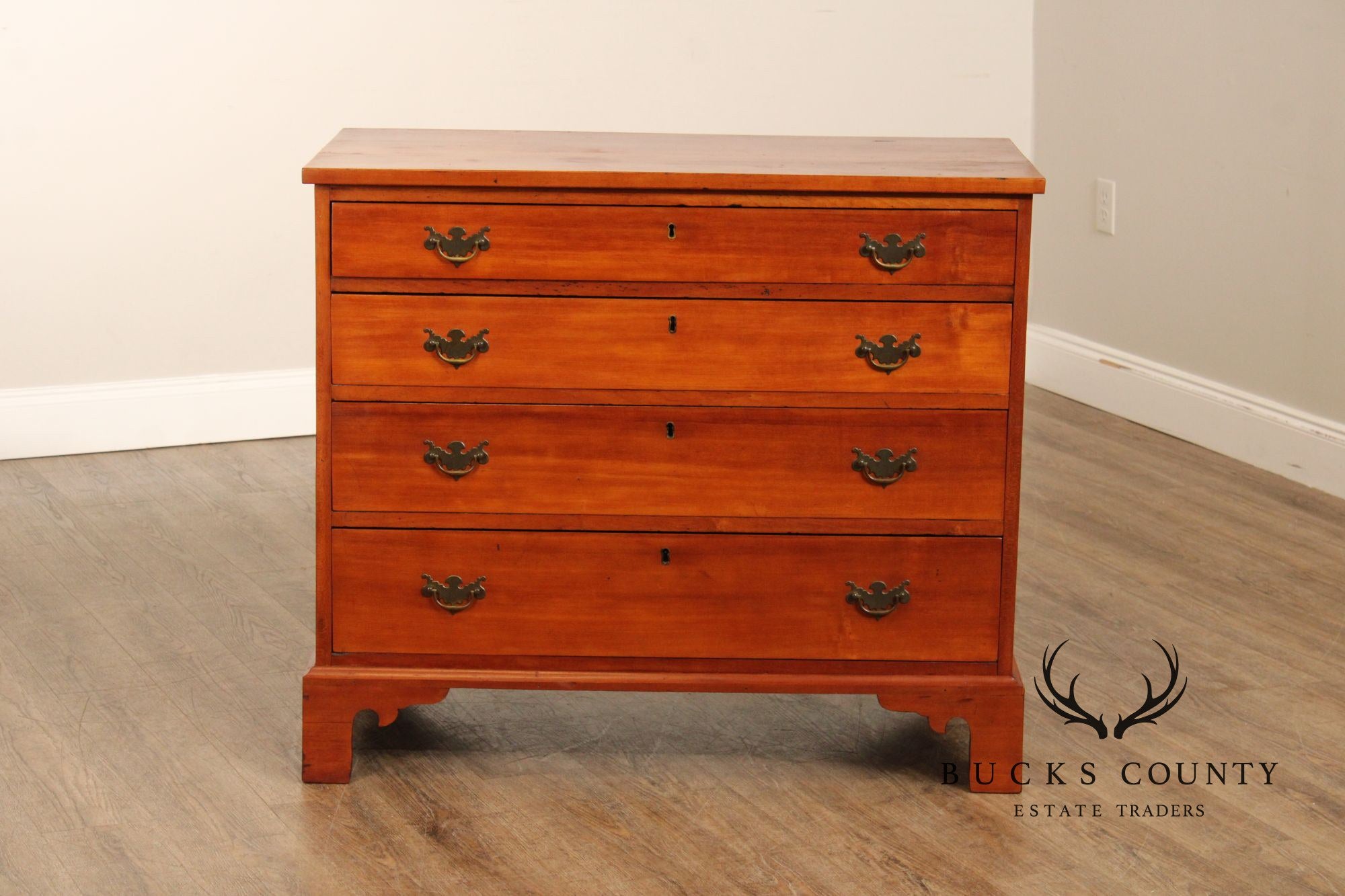 Antique American Chippendale Period Maple Chest of Drawers