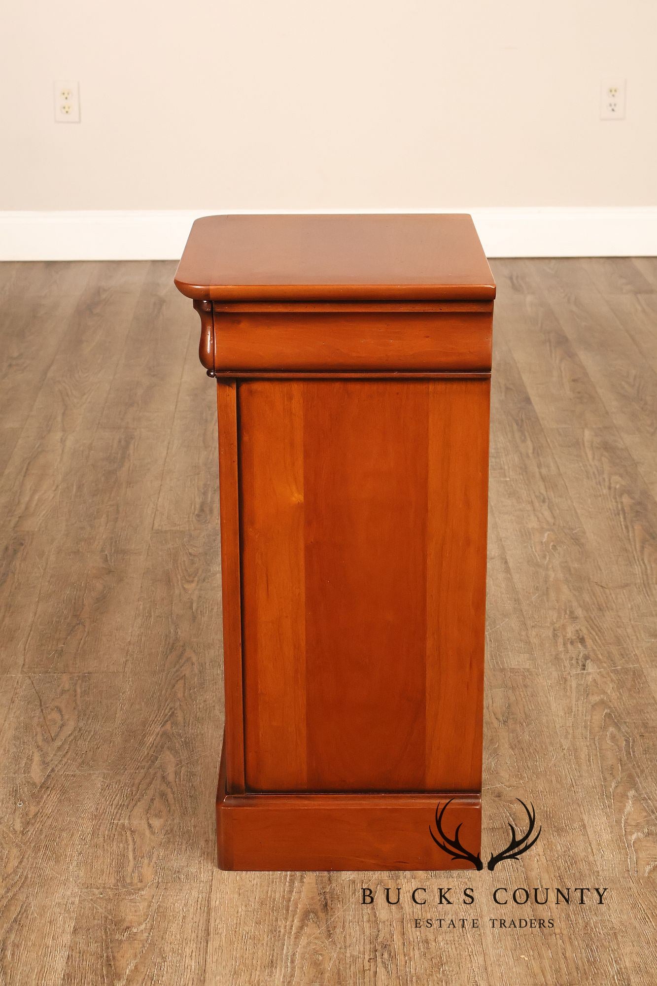 French Louis Philippe Style Pair Of Cherry Nightstands