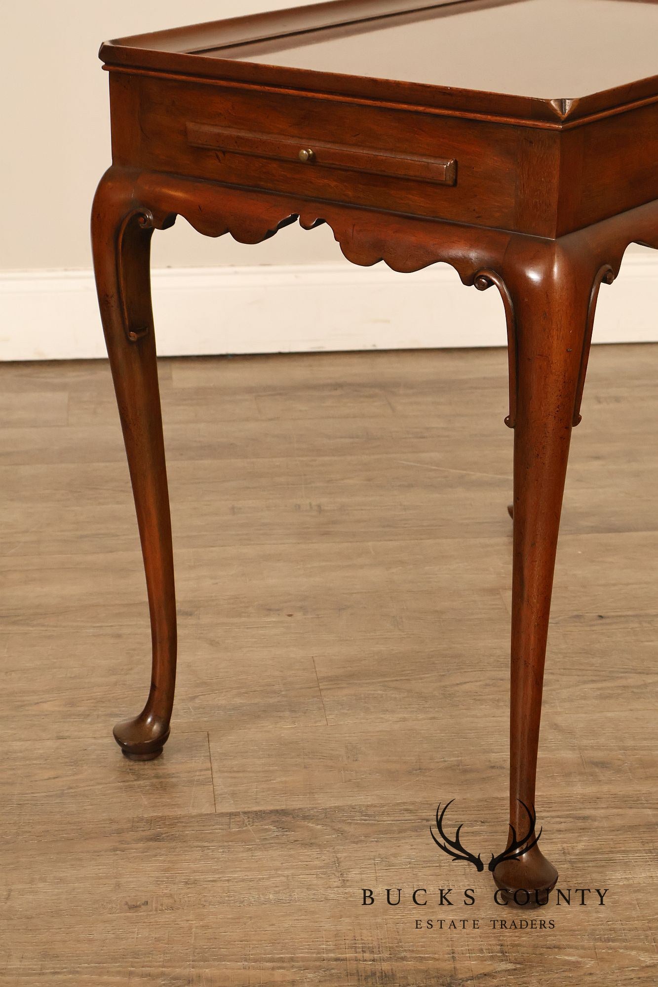 Kittinger Colonial Williamsburg Mahogany Queen Anne Tea Table