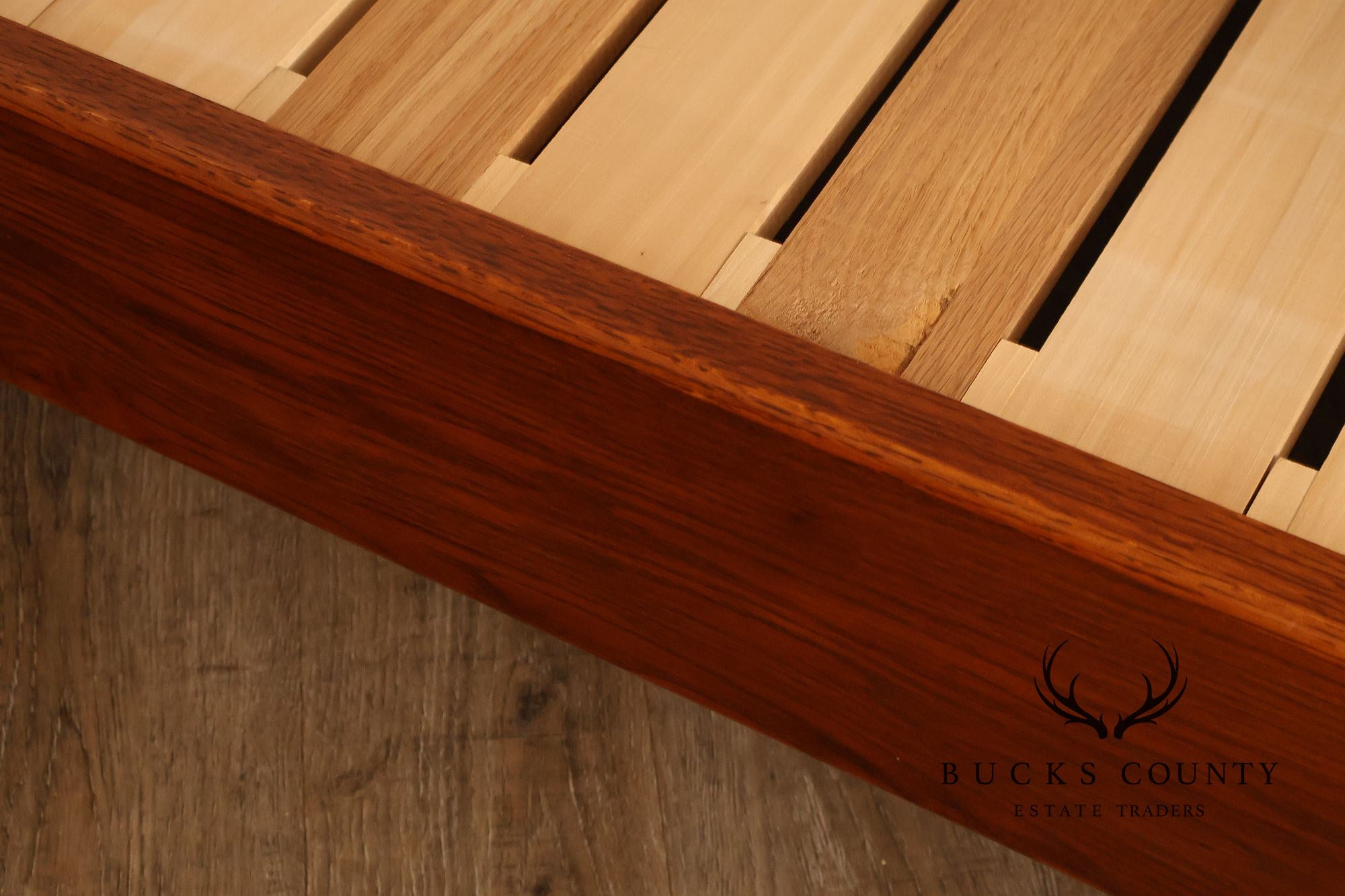 Custom Quality Mission Style Full-Size Oak Bed