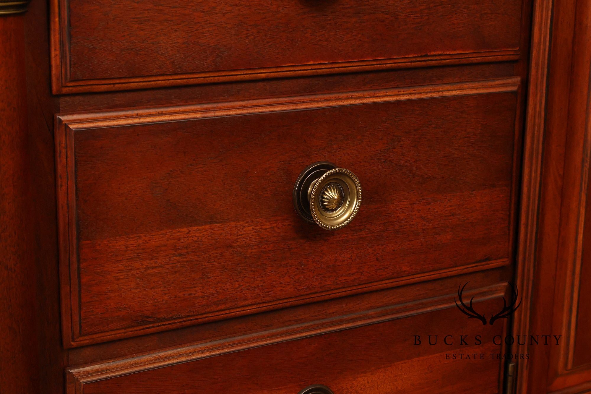 Stanley Regency Style Mahogany Triple Dresser