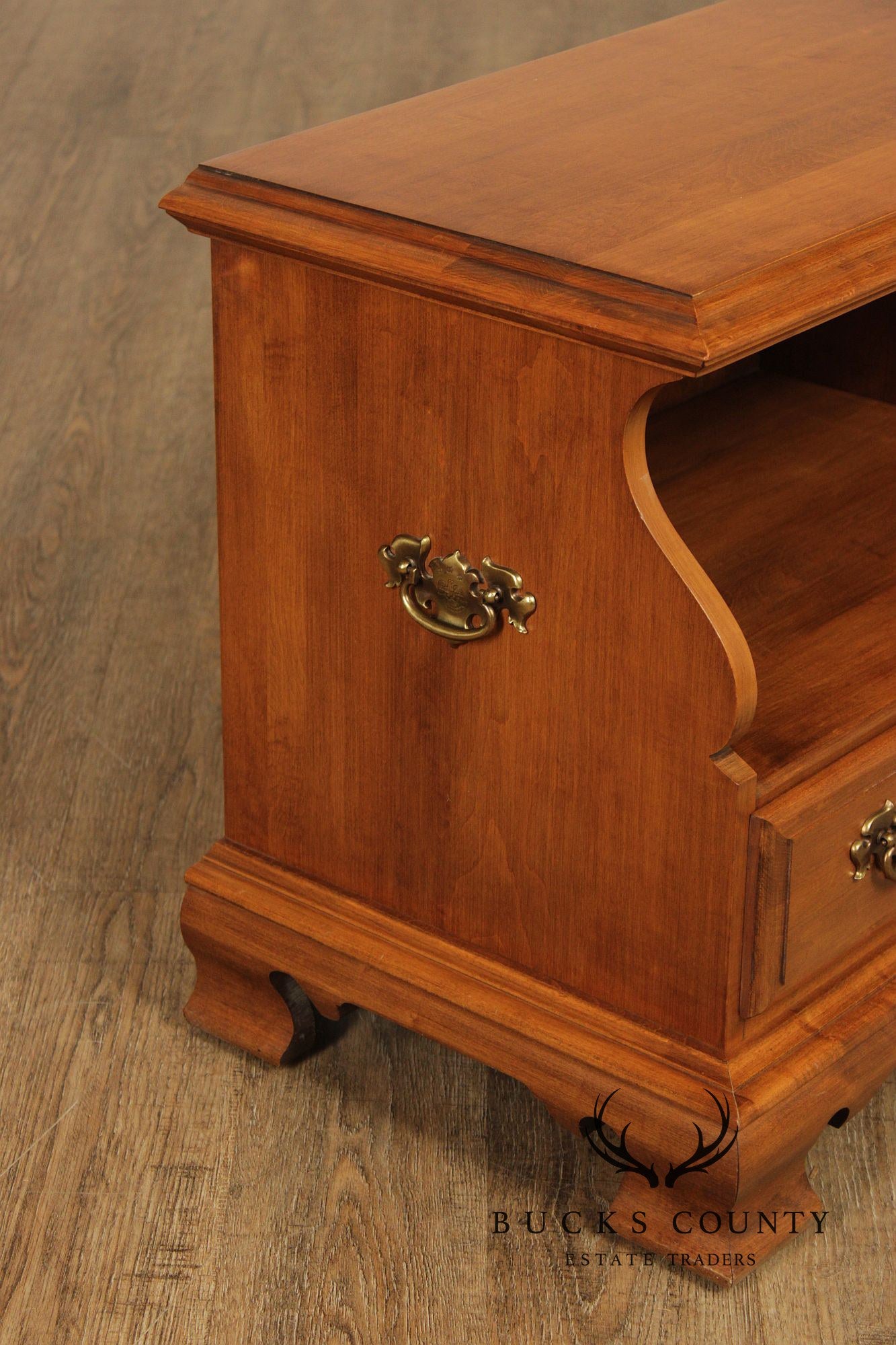 Sprague & Carleton Solid Maple Pair One Drawer Nightstands