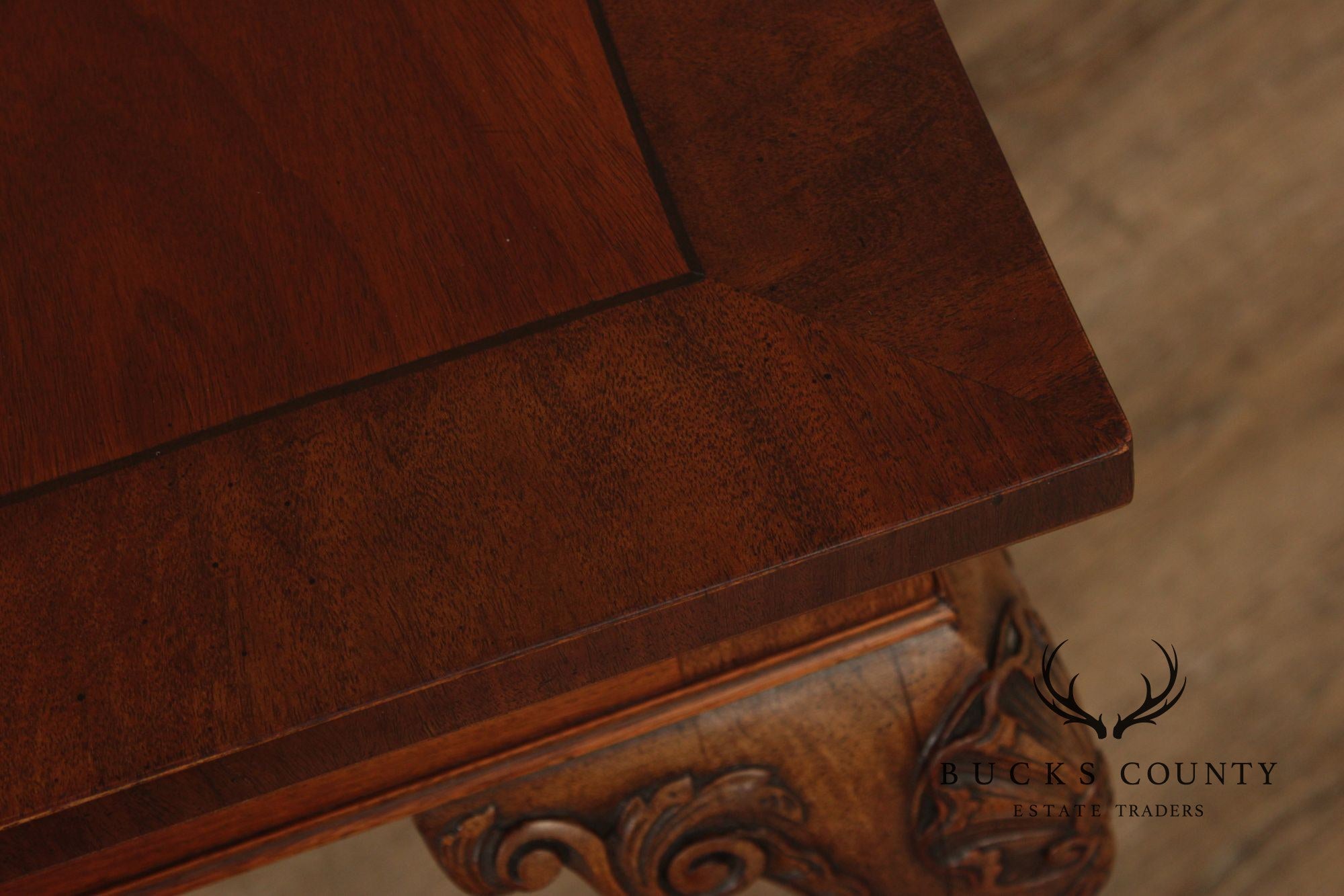 Irish Georgian Style Expandable Mahogany Dining Table