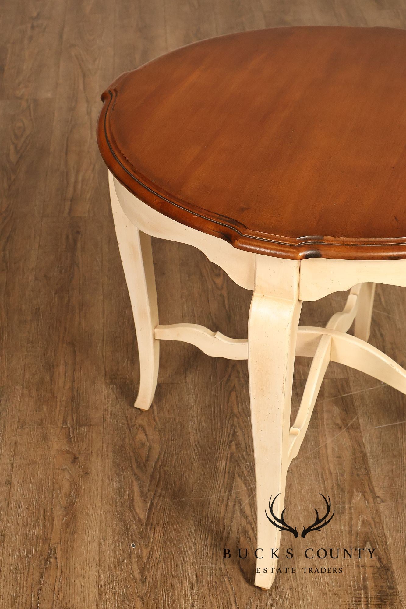 Ethan Allen French Country Round Accent Side Table