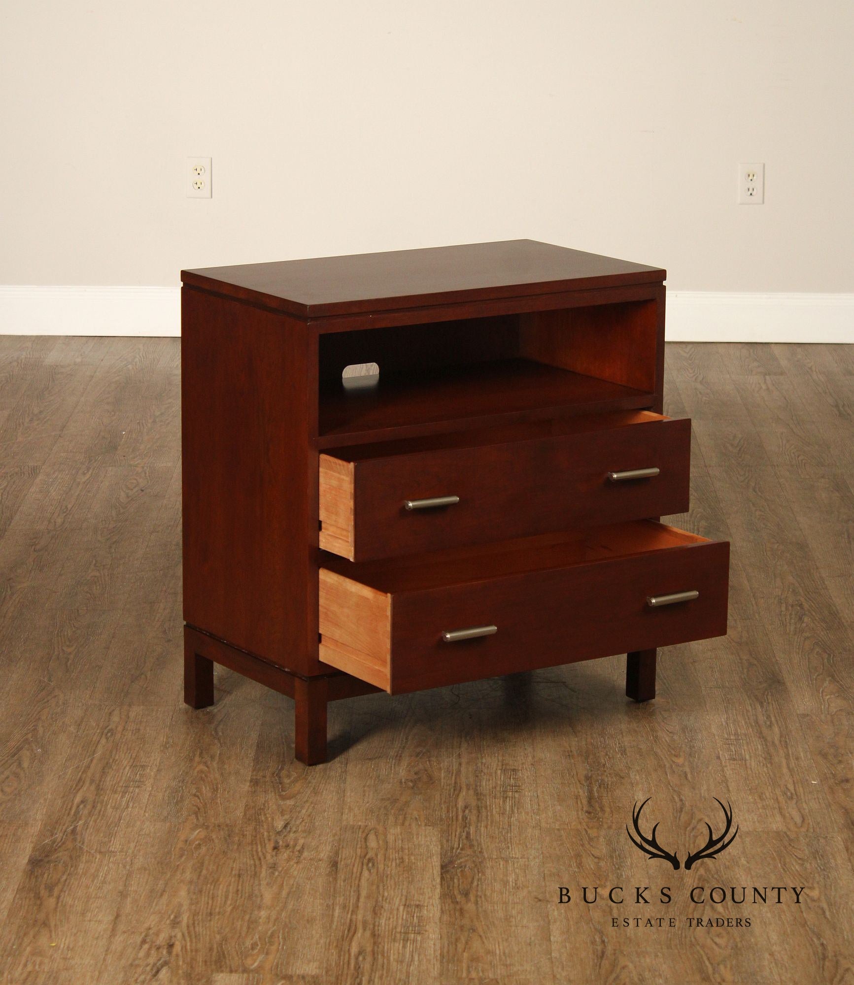 Pair Of Stickley Metropolitan Collection Cherry Nightstands