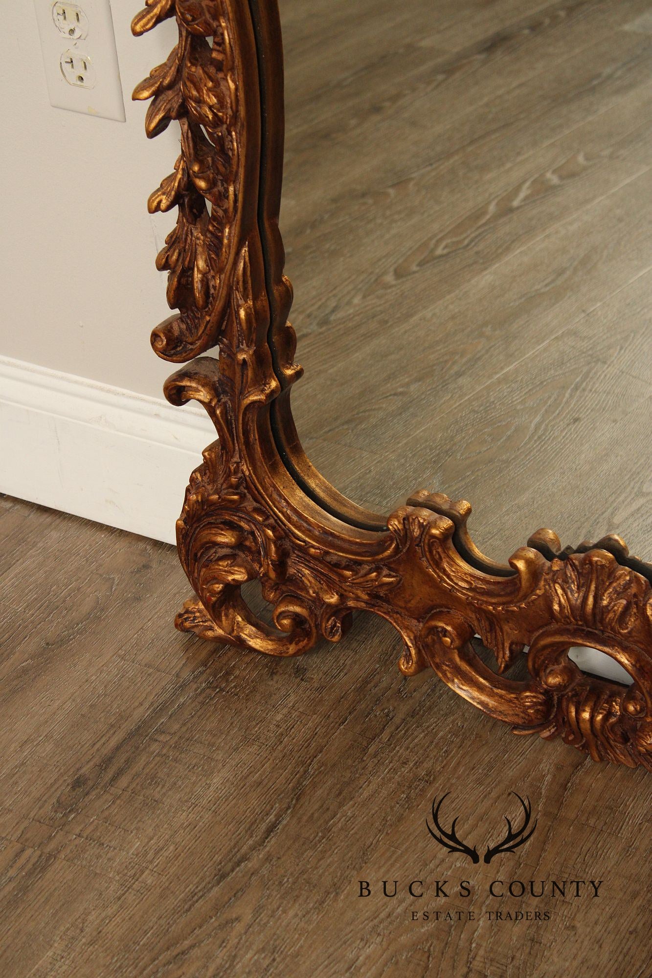 John Richard Rococo Style Gilt Carved Frame Wall Mirror