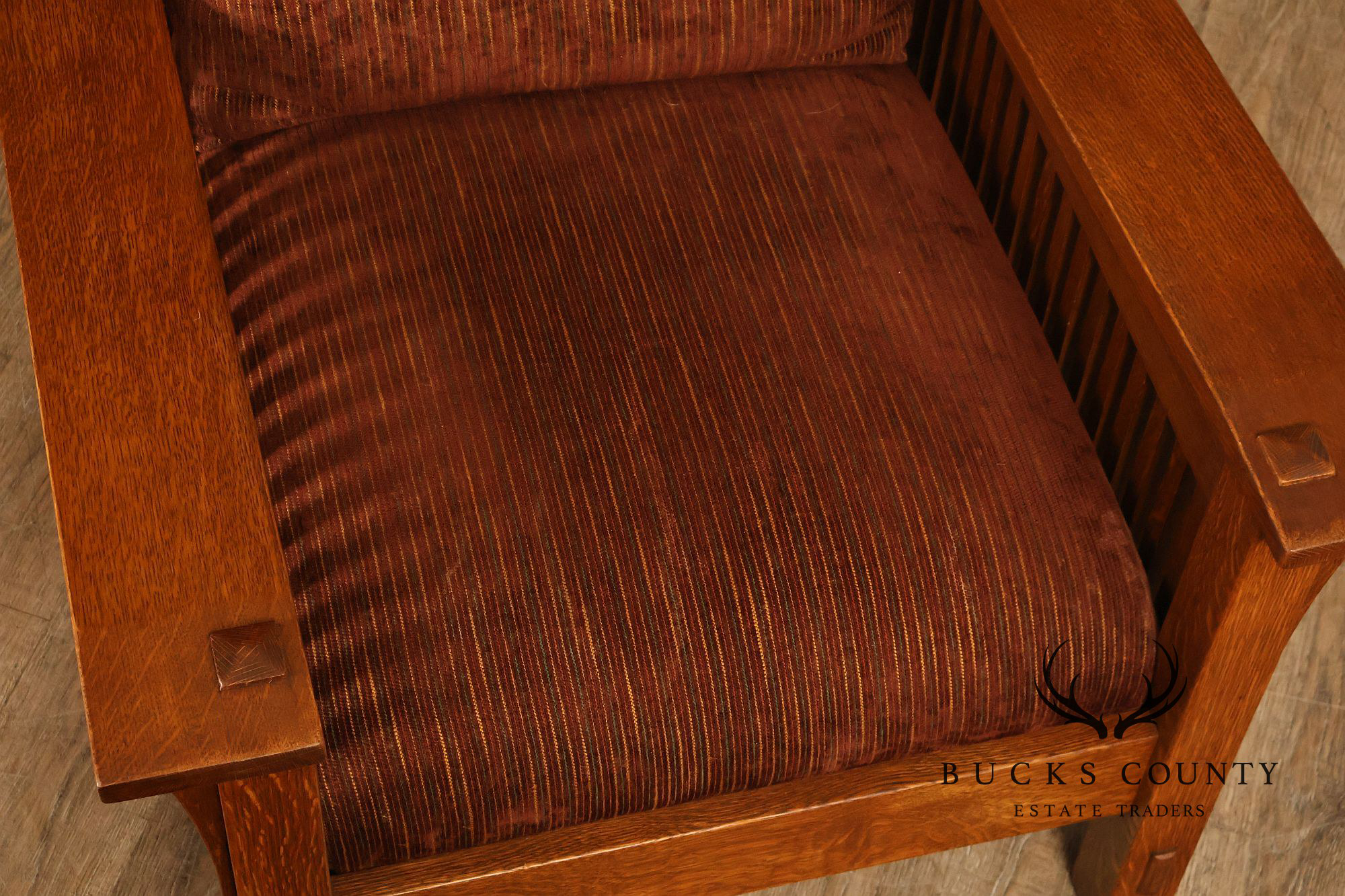 Stickley Mission Collection Oak Spindle Morris Chair