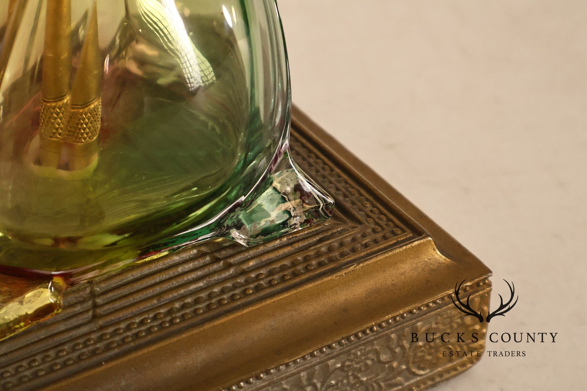 Leviton Mid Century Modern Blown Glass Table Lamp