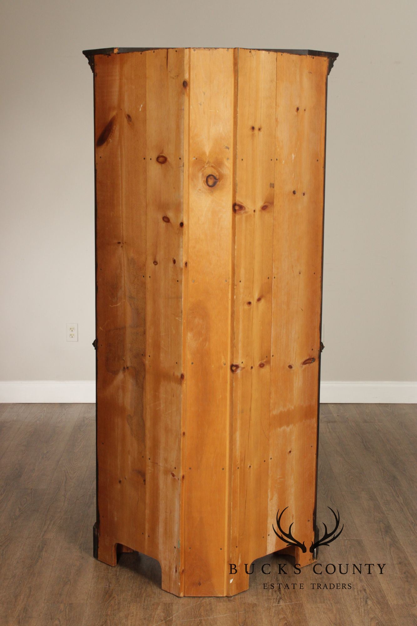 Custom Crafted Solid Pine Farmhouse Corner Cabinet