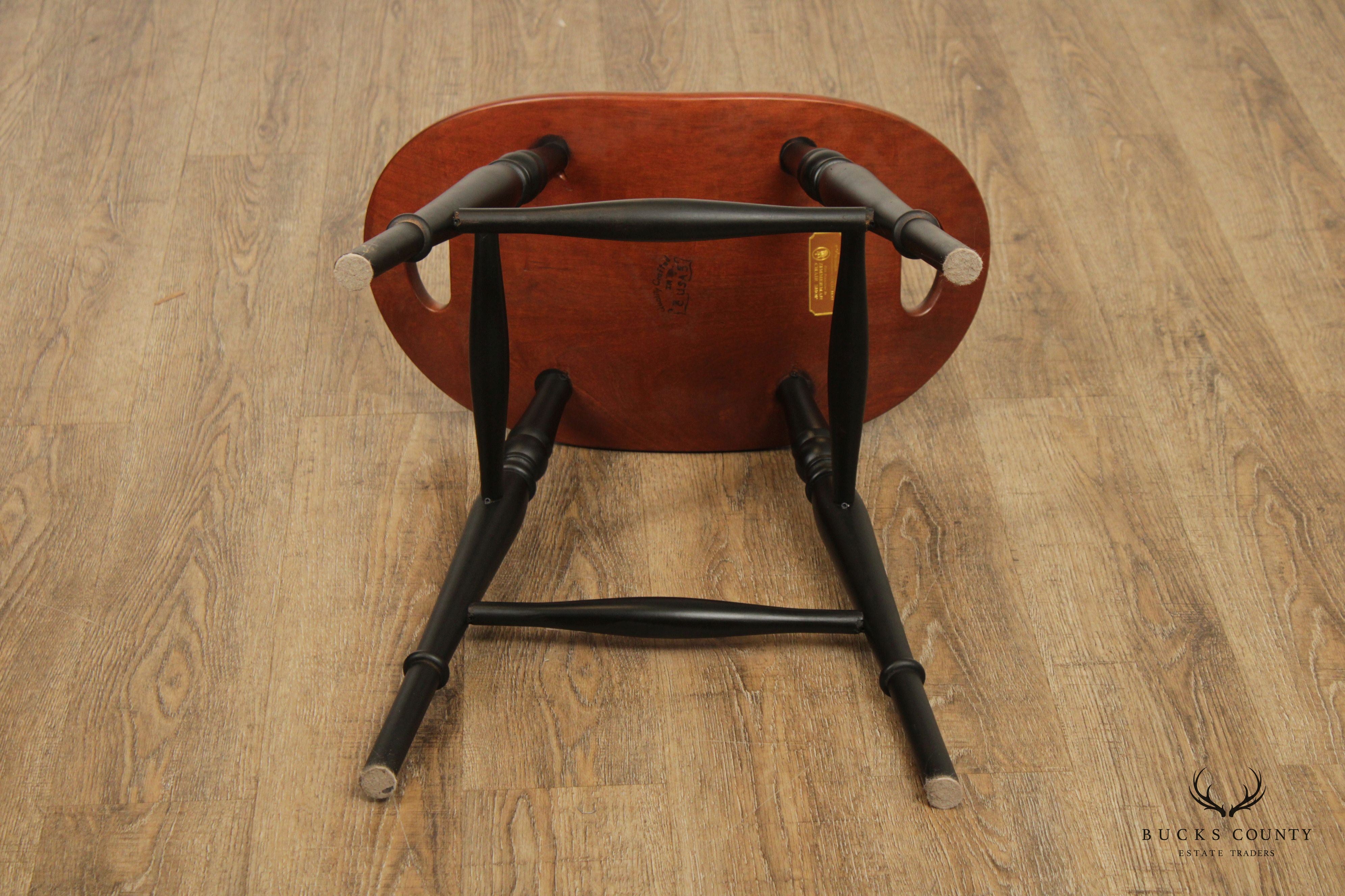 Zimmerman Heirloom Collection Transitional Style Cherry Saddle Counter Stools