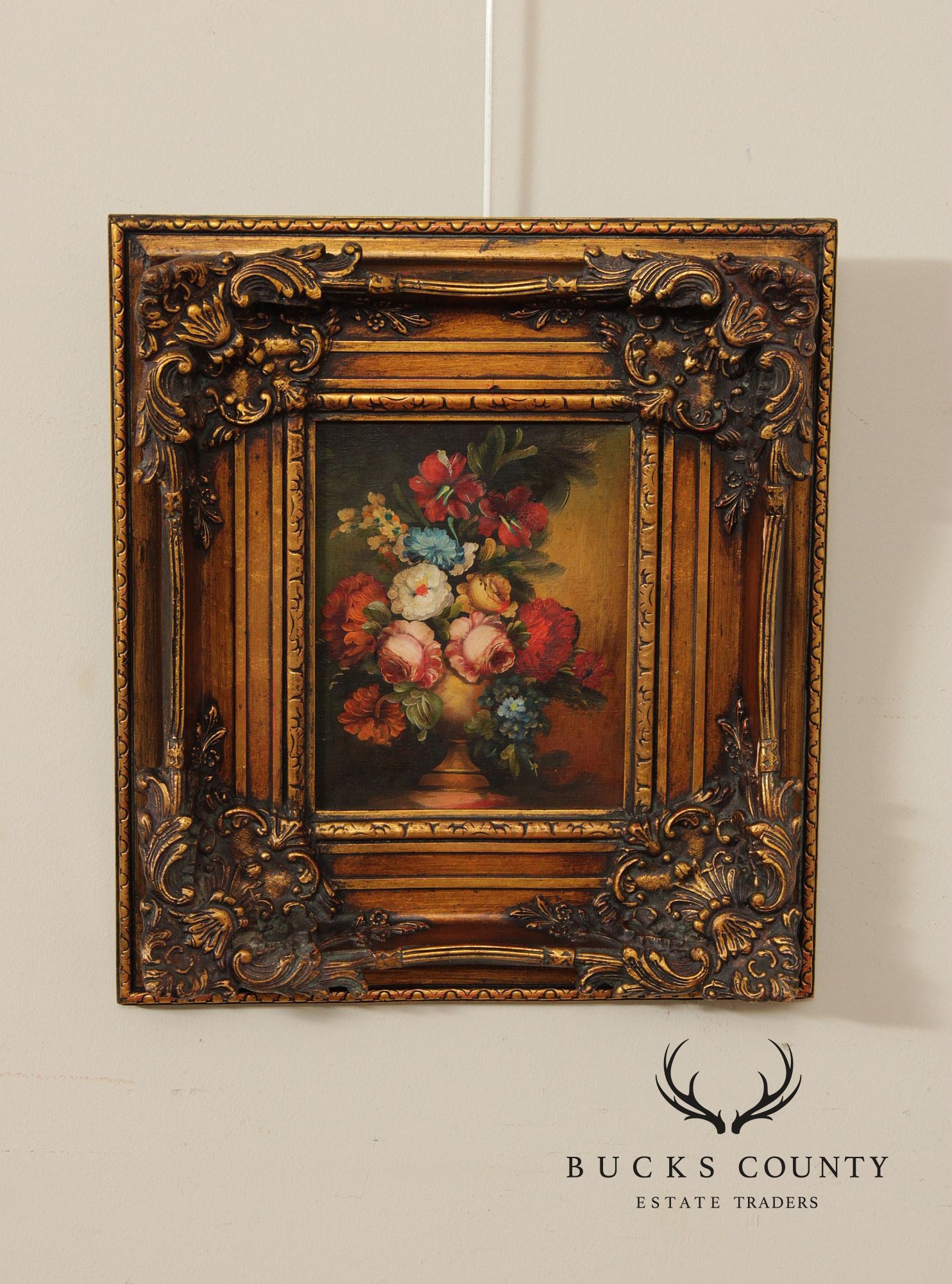 Artist Signed Belgian Floral Still-Life Painting