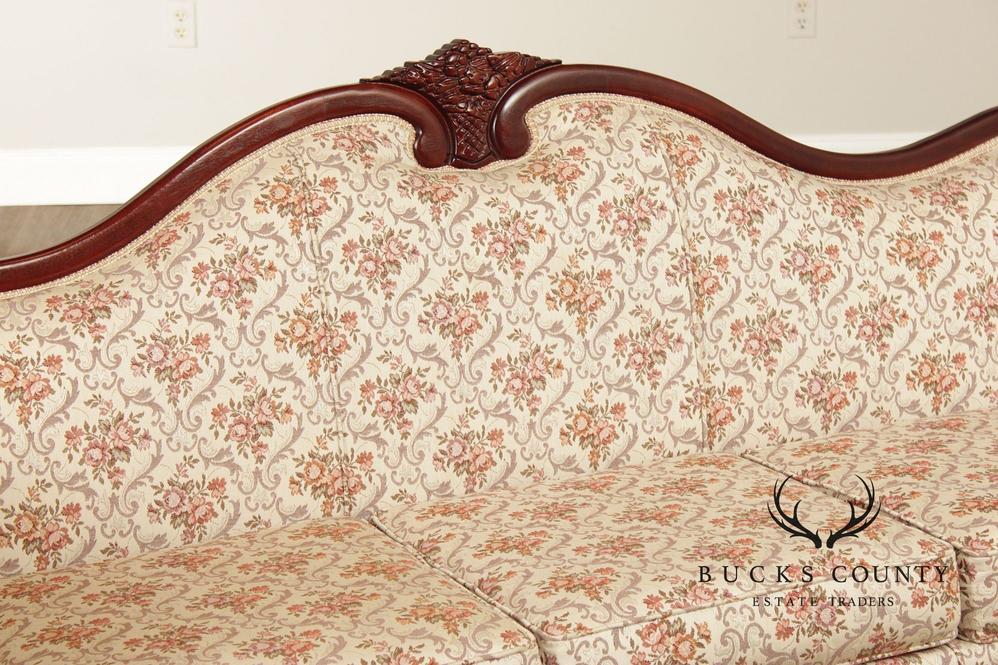 Kimball Victorian Style Carved Mahogany Sofa