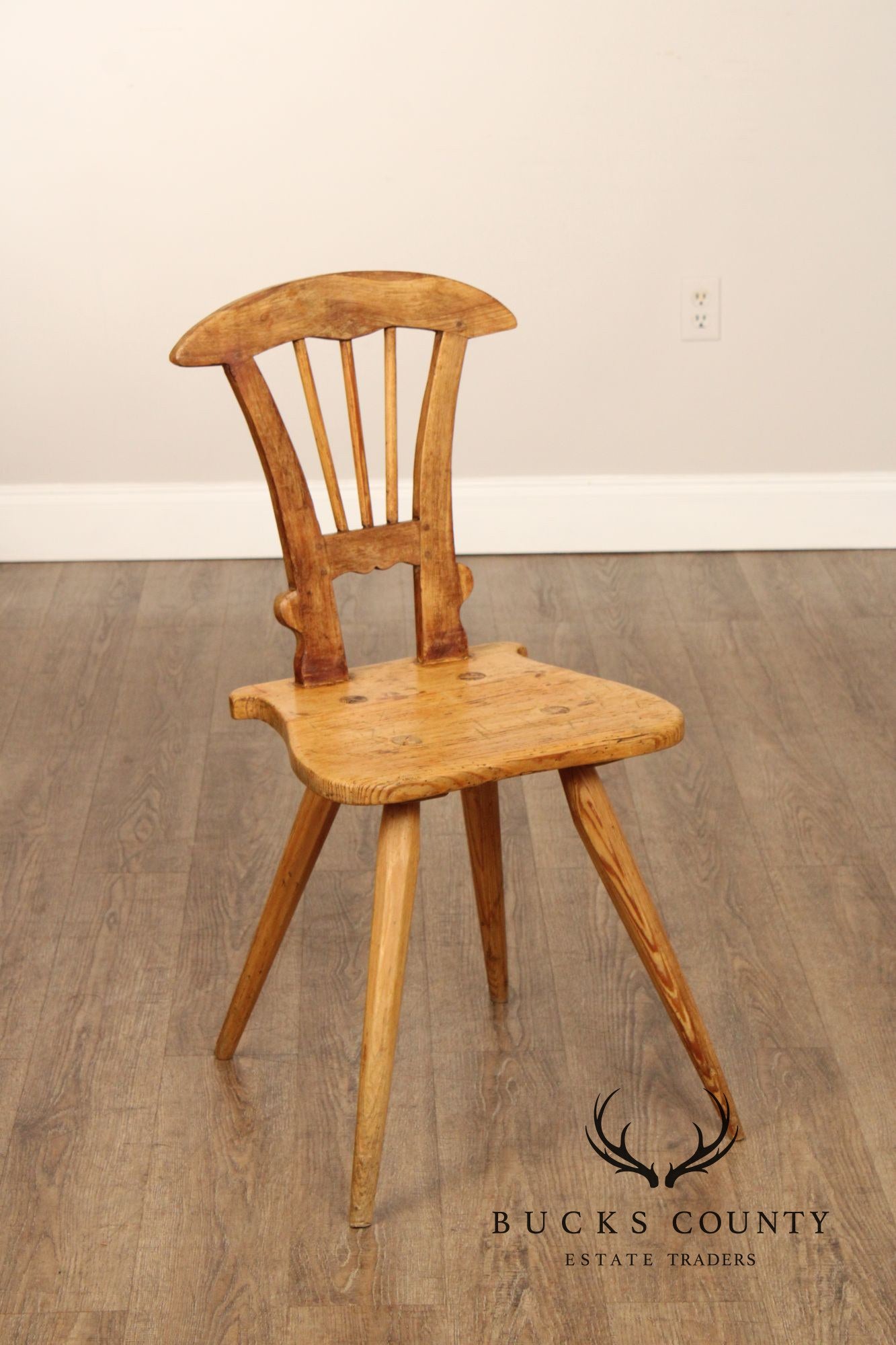 Antique Rustic European Windsor Chair