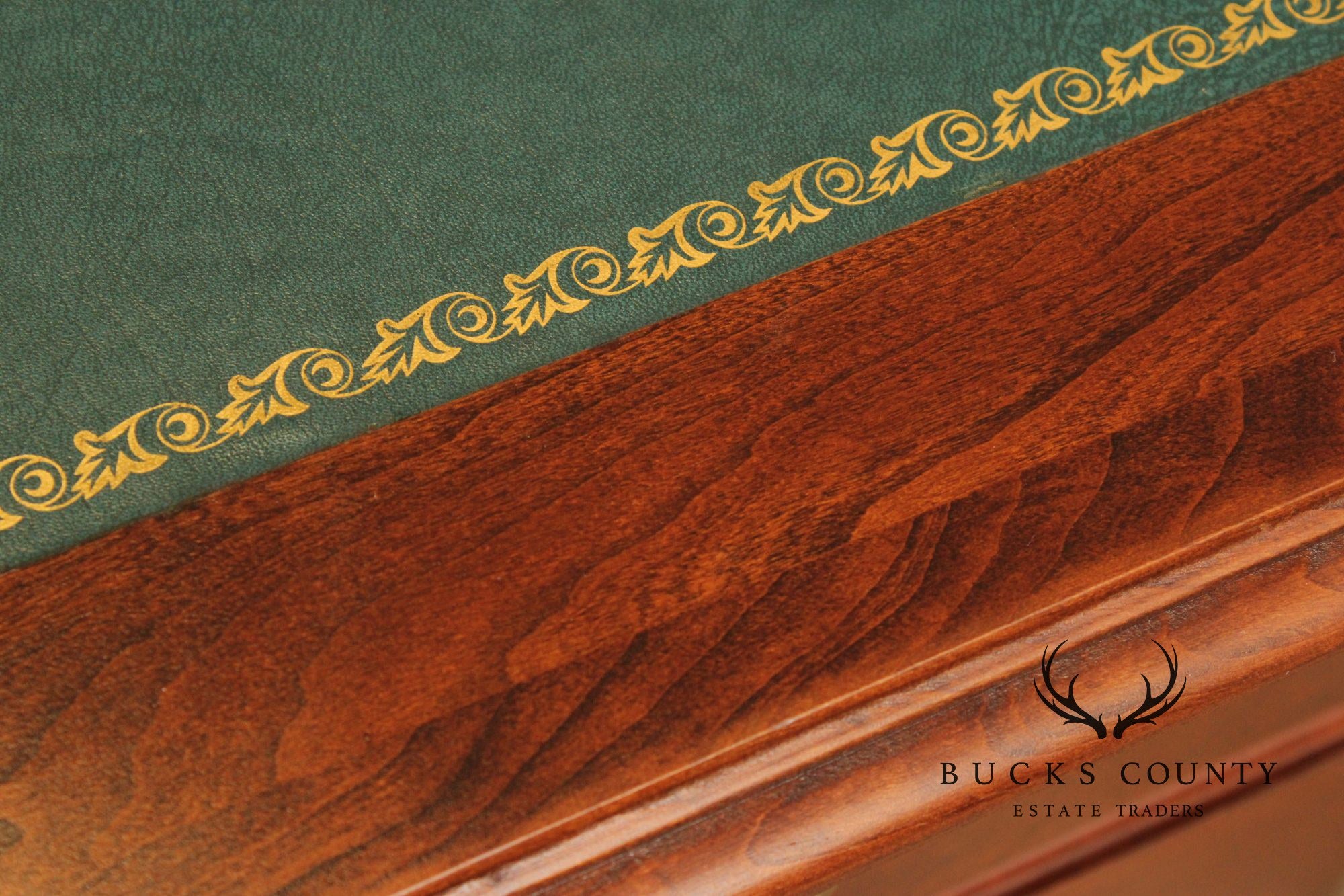 Harden Georgian Style Cherry Leather Top Executive Writing Desk