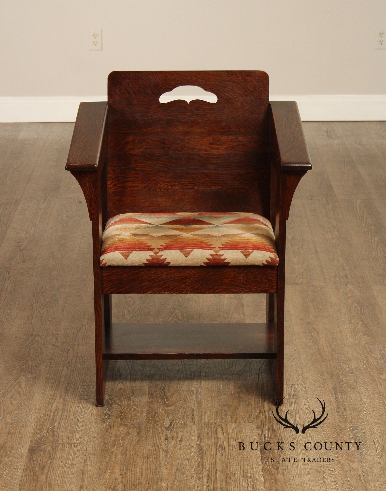 Stickley Mission Collection Limbert Style Oak Cafe Chair