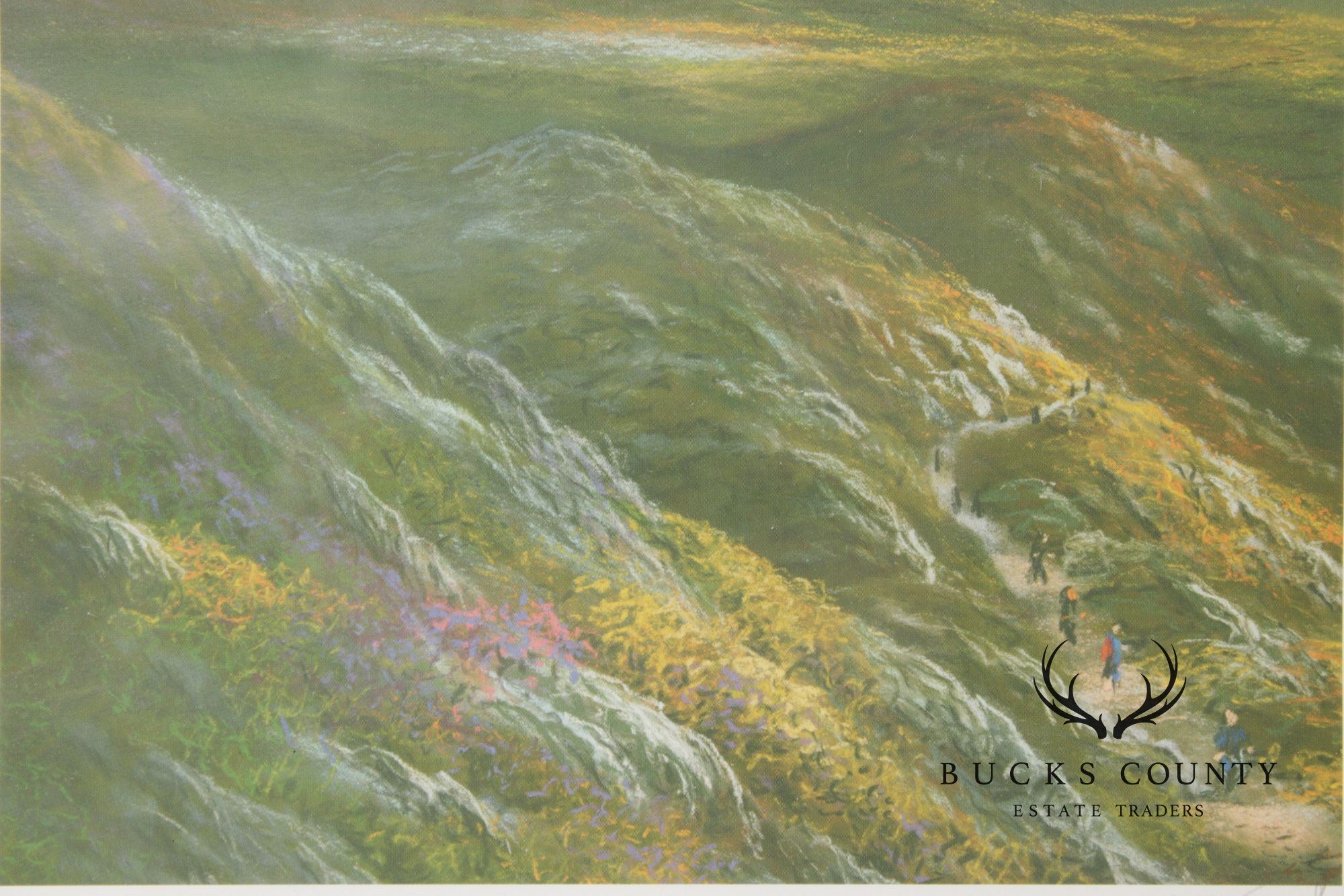 Philip Gray Impressionist Style LandHand Signed Print, 'Croagh Patrick, Co. Mayo'