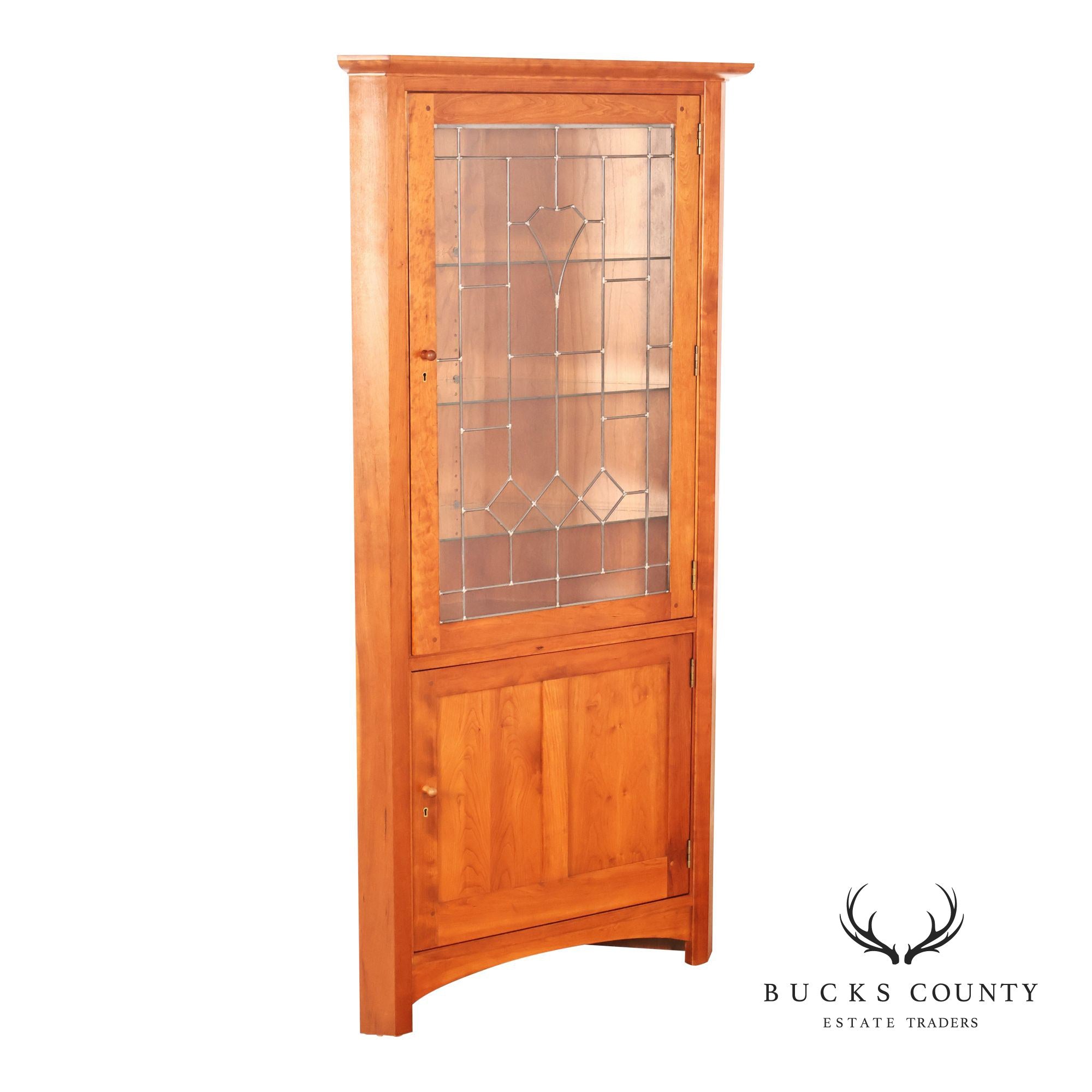 Stickley Mission Collection Cherry Corner Cabinet