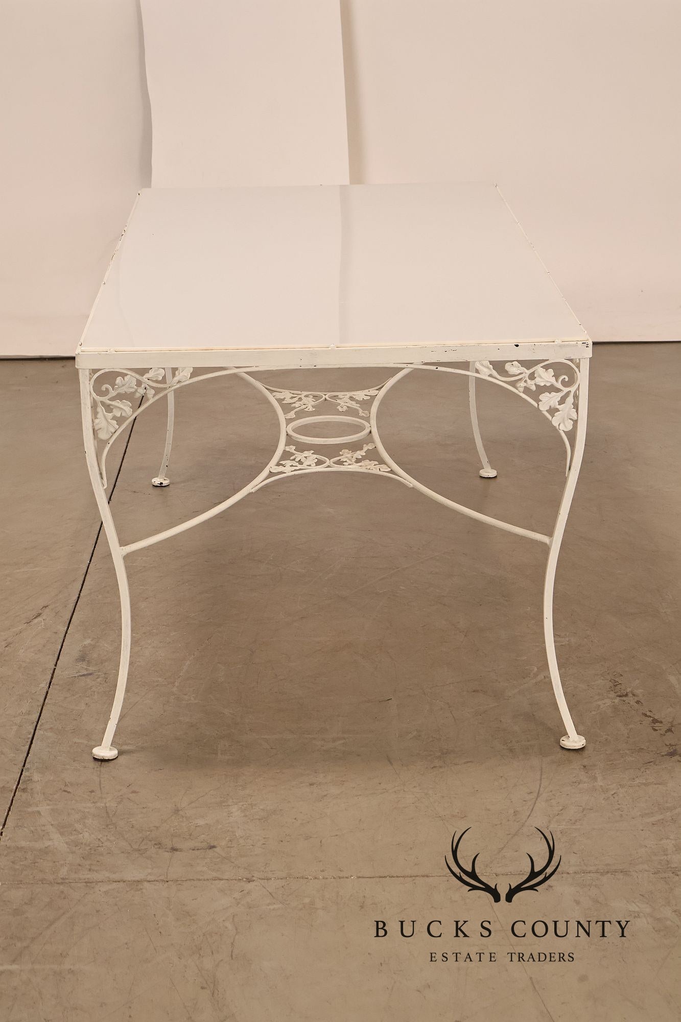 Woodard 'Orleans' Wrought Iron Patio Dining Table