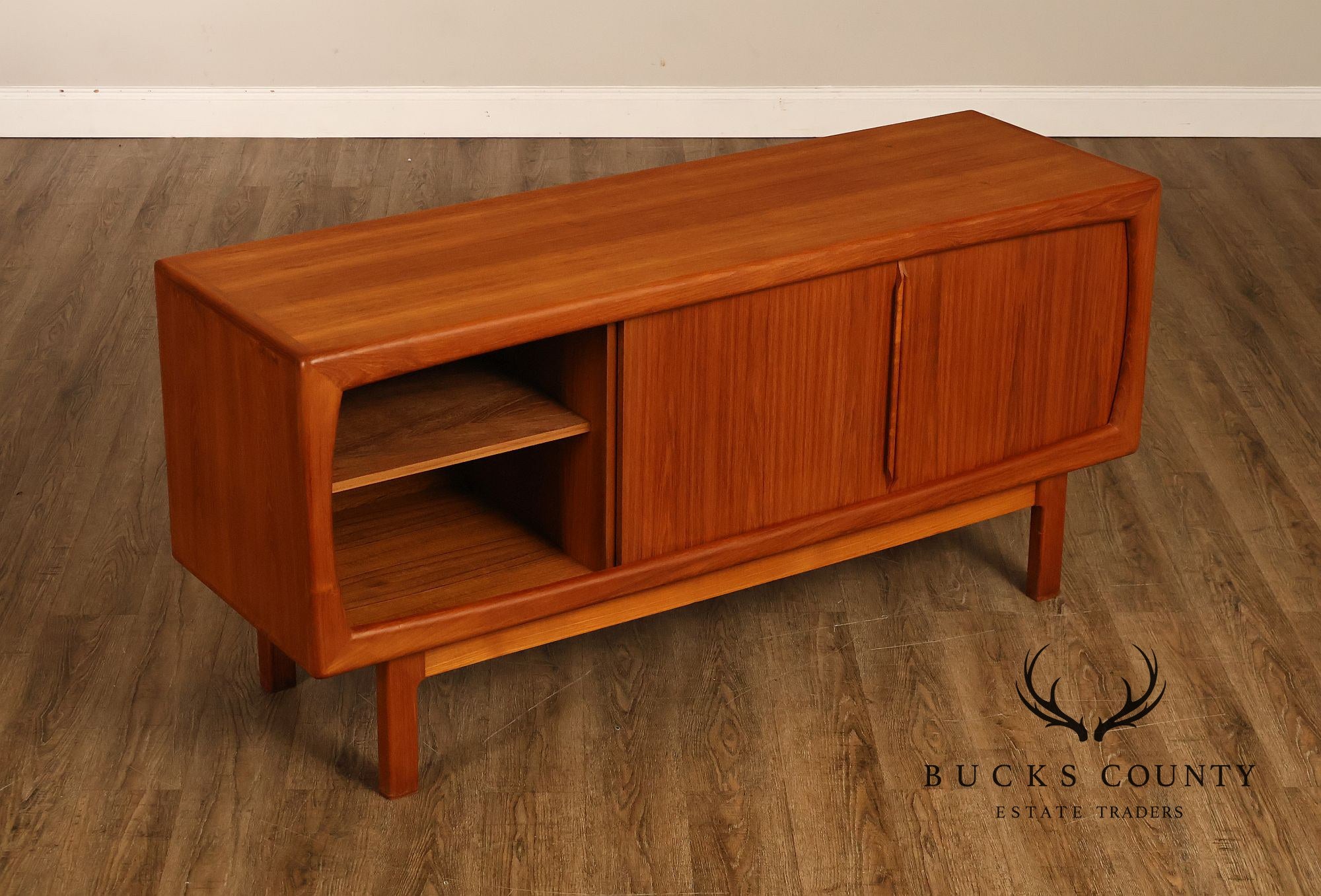 Danish Modern Teak Credenza By H.P. Hansen