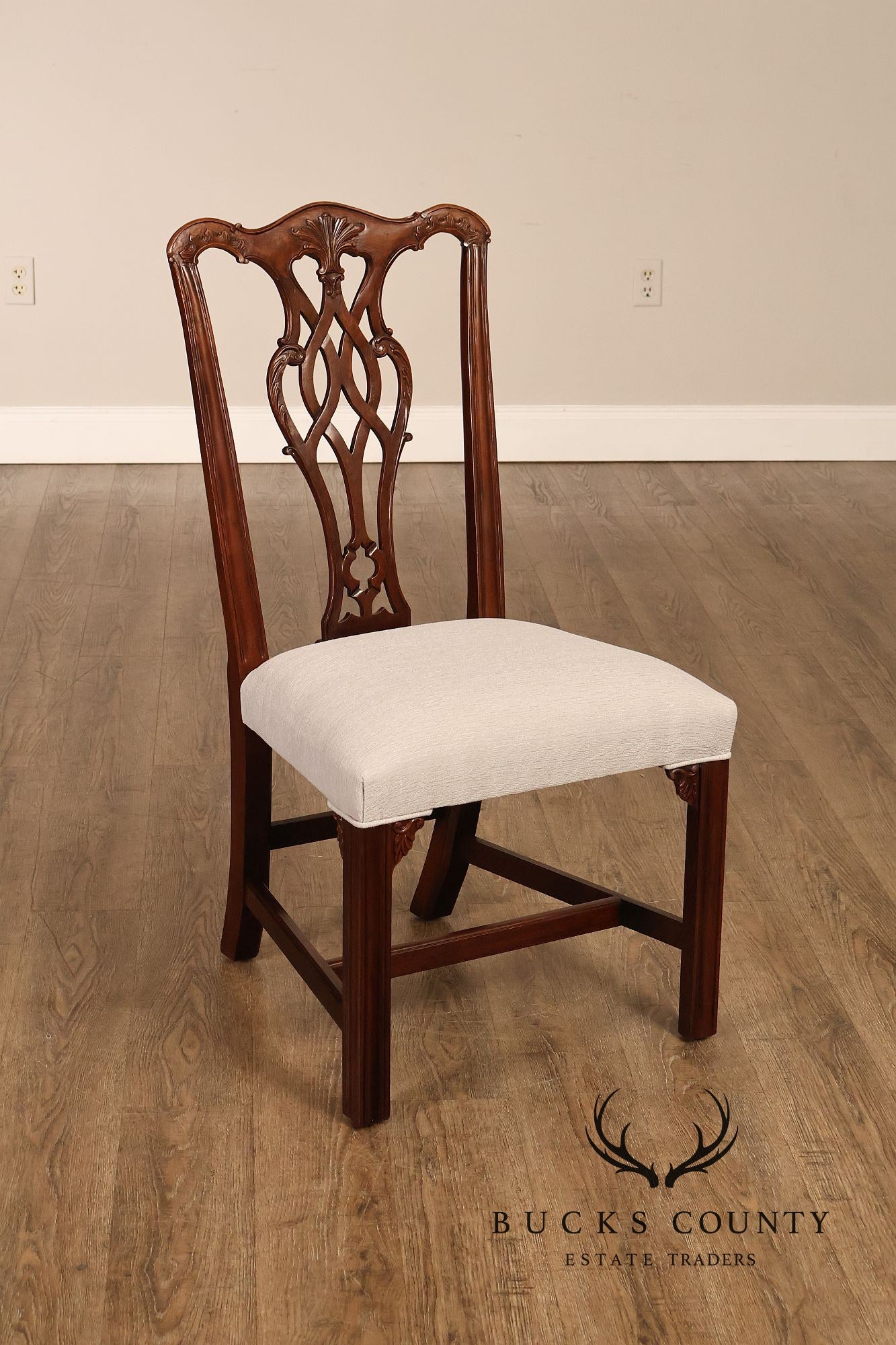 Chippendale Style Set of Six Mahogany Dining Chairs