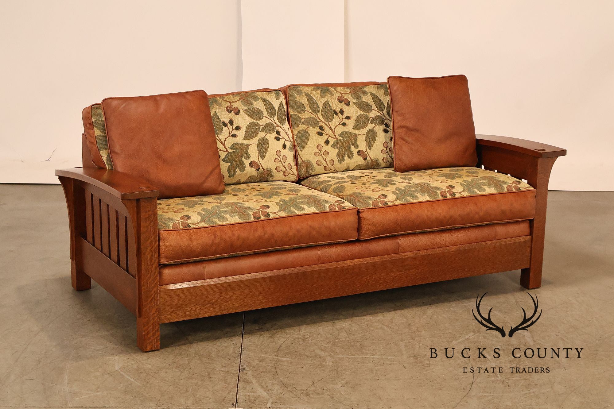 Stickley Mission Collection Oak Orchard Street Sofa