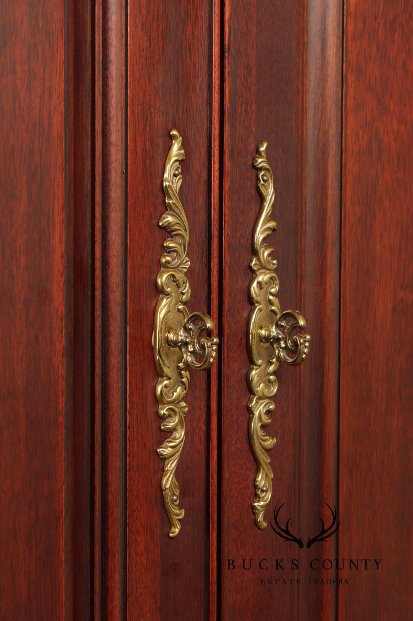 Henkel Harris Mahogany Bombe Armoire Cabinet