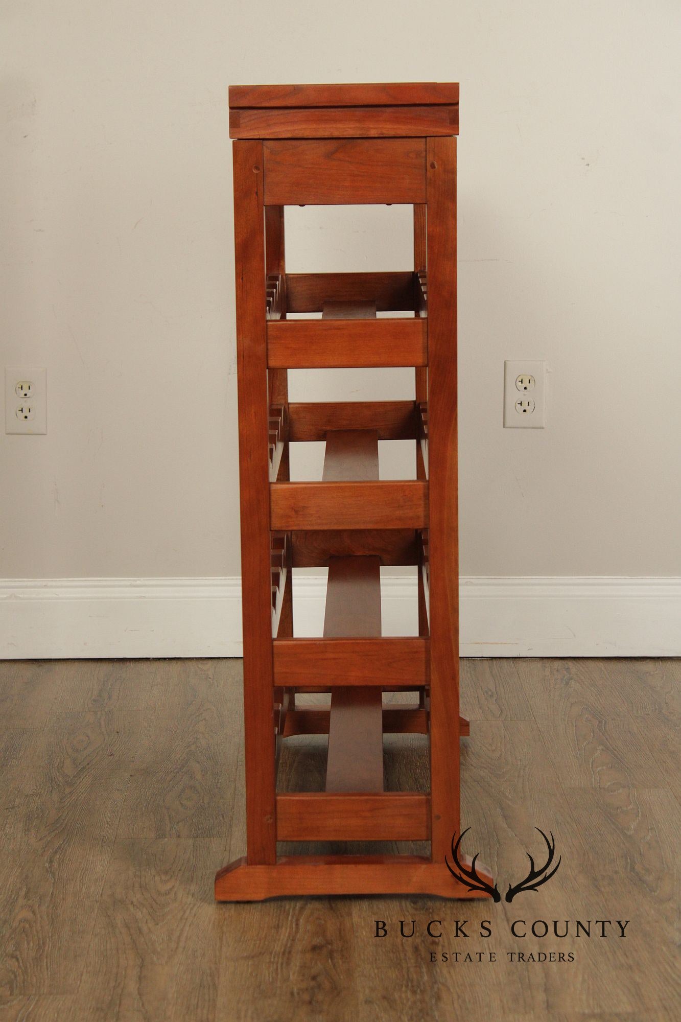 Stickley Mission Collection Cherry Wine Rack With Removable Serving Tray