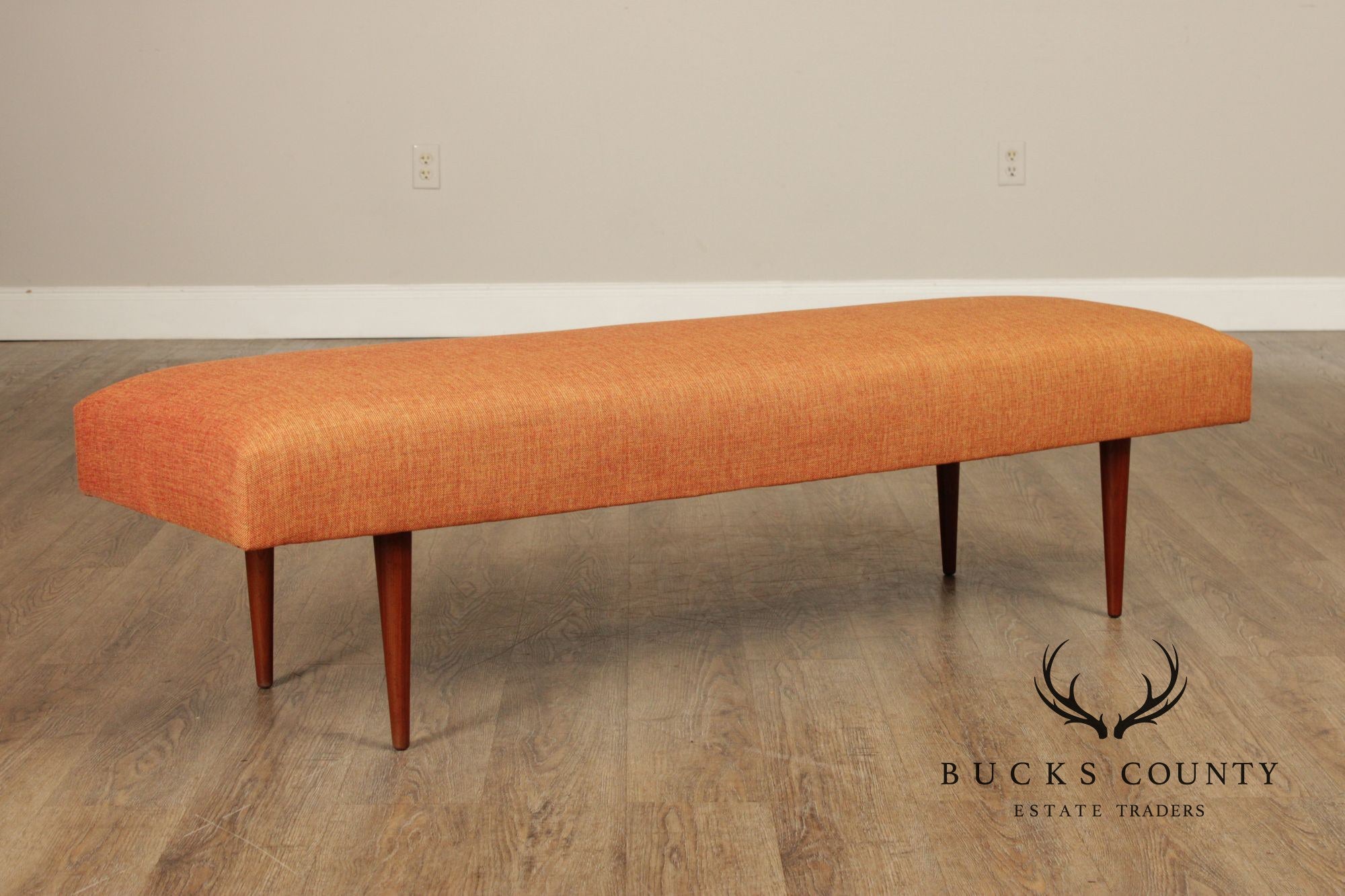 Mid Century Modern Upholstered Window Bench