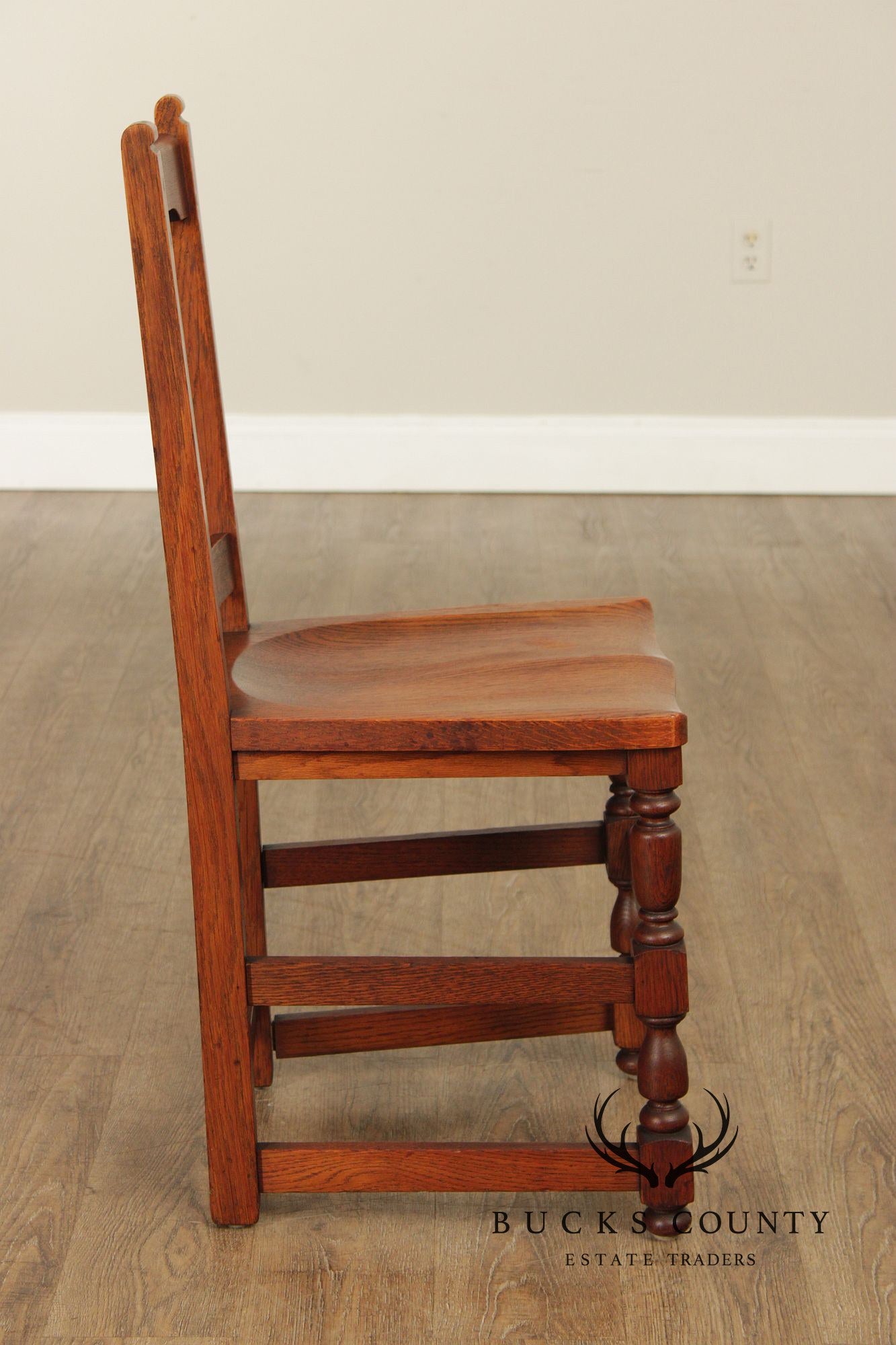 Charles Limbert Antique Mission Oak Desk Chair