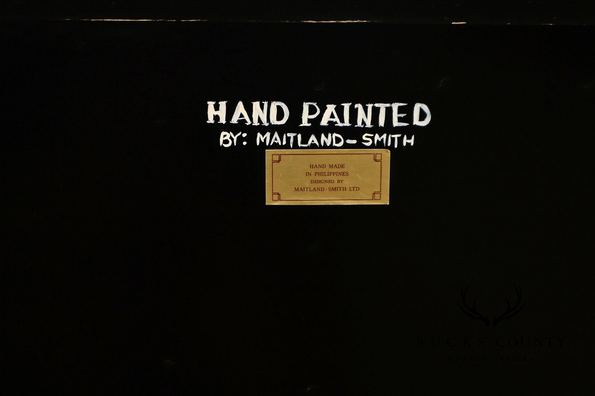 Maitland Smith Chinoiserie Hand Painted Bombe Chest