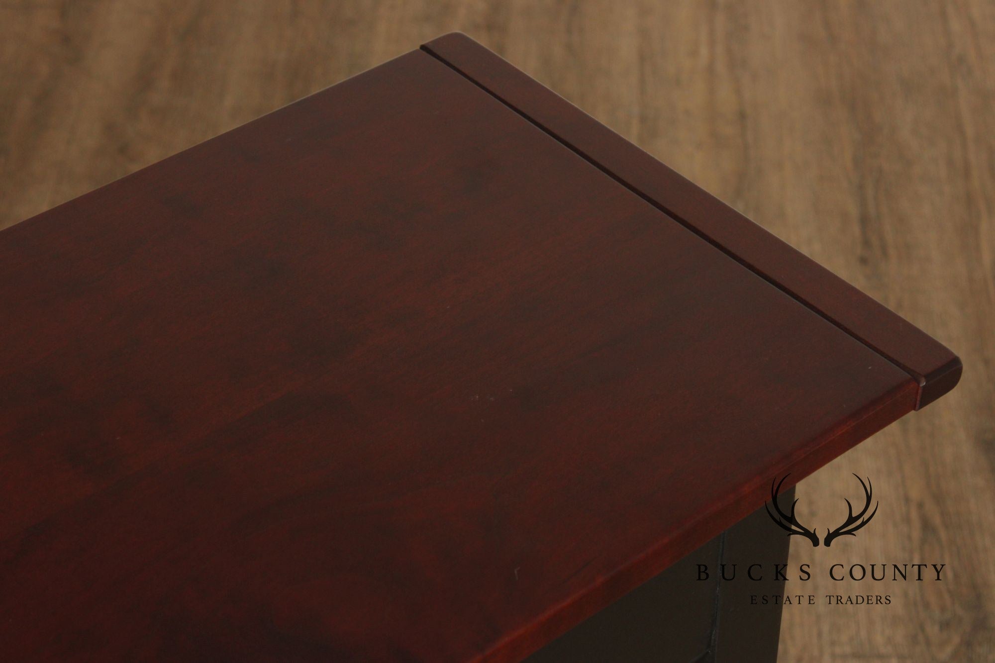 Shaker Style Painted Base Cherry Console Table